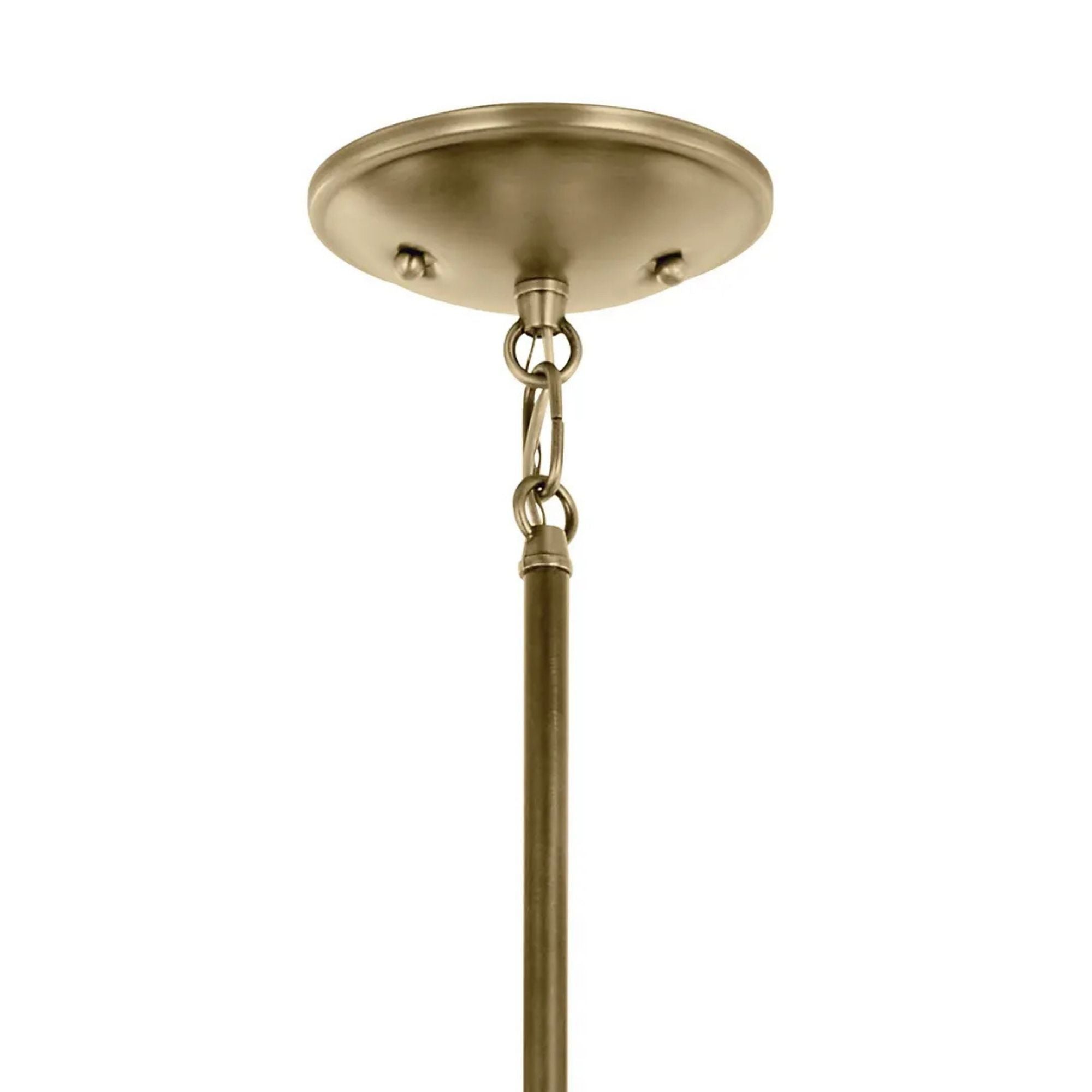 Shailene 18" 3-Light Mini Chandelier, Natural Brass Finish, Clear Glass