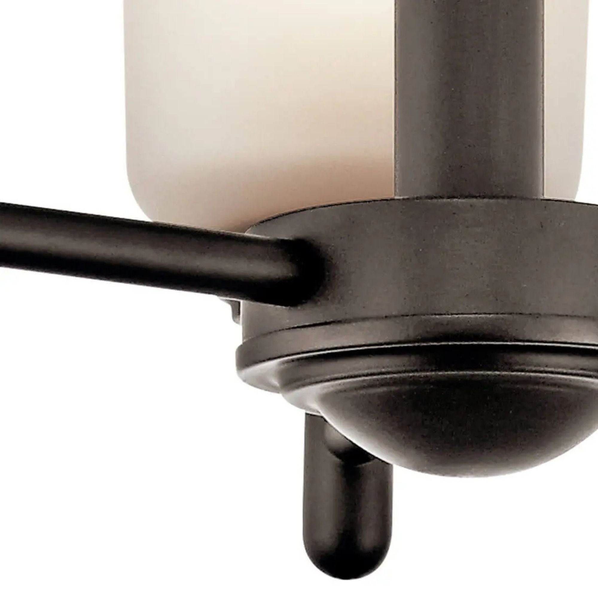 Shailene 18" 3-Light Mini Chandelier, Olde Bronze Finish, Etched Glass