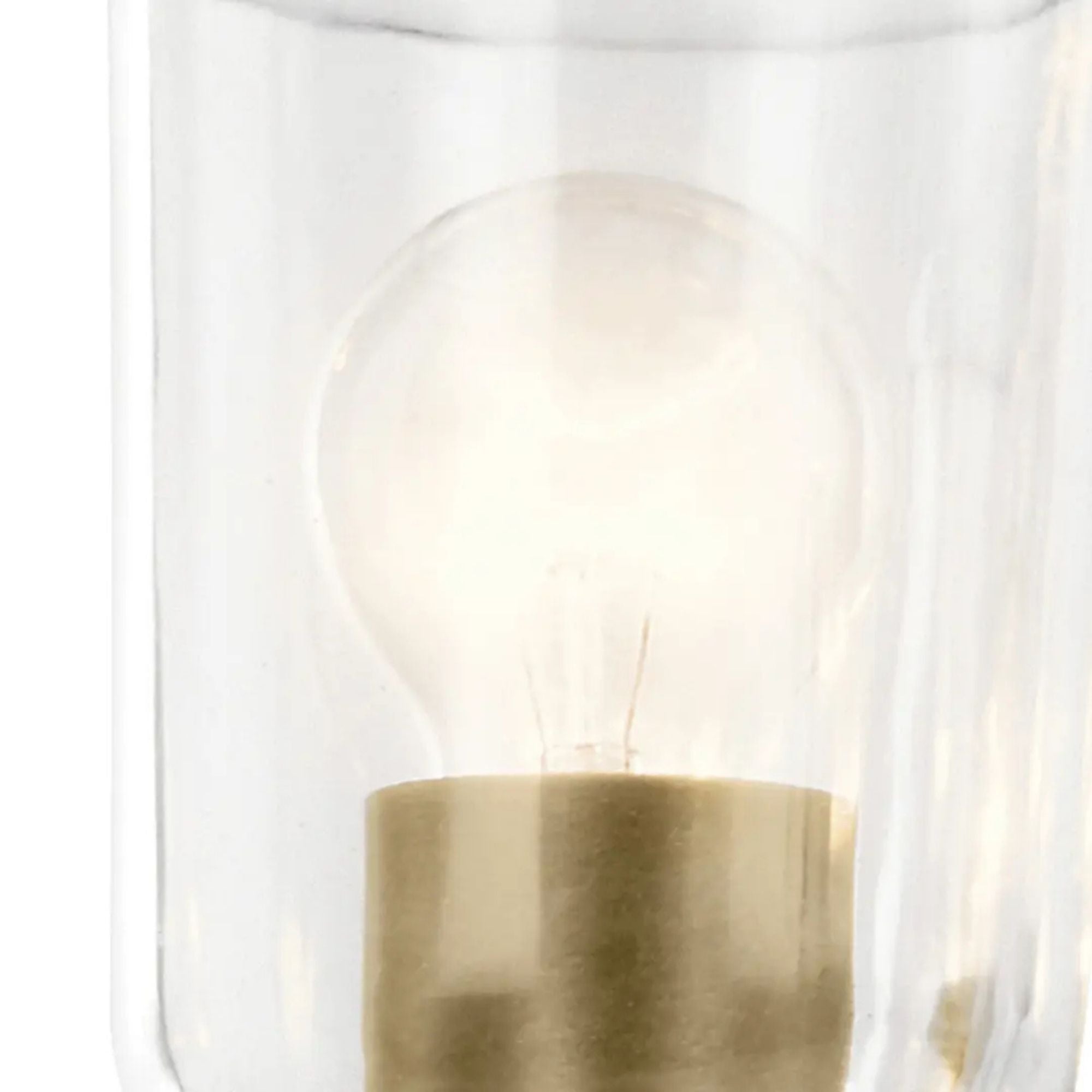 Shailene 24" 5-Light Chandelier, Natural Brass Finish, Clear Glass