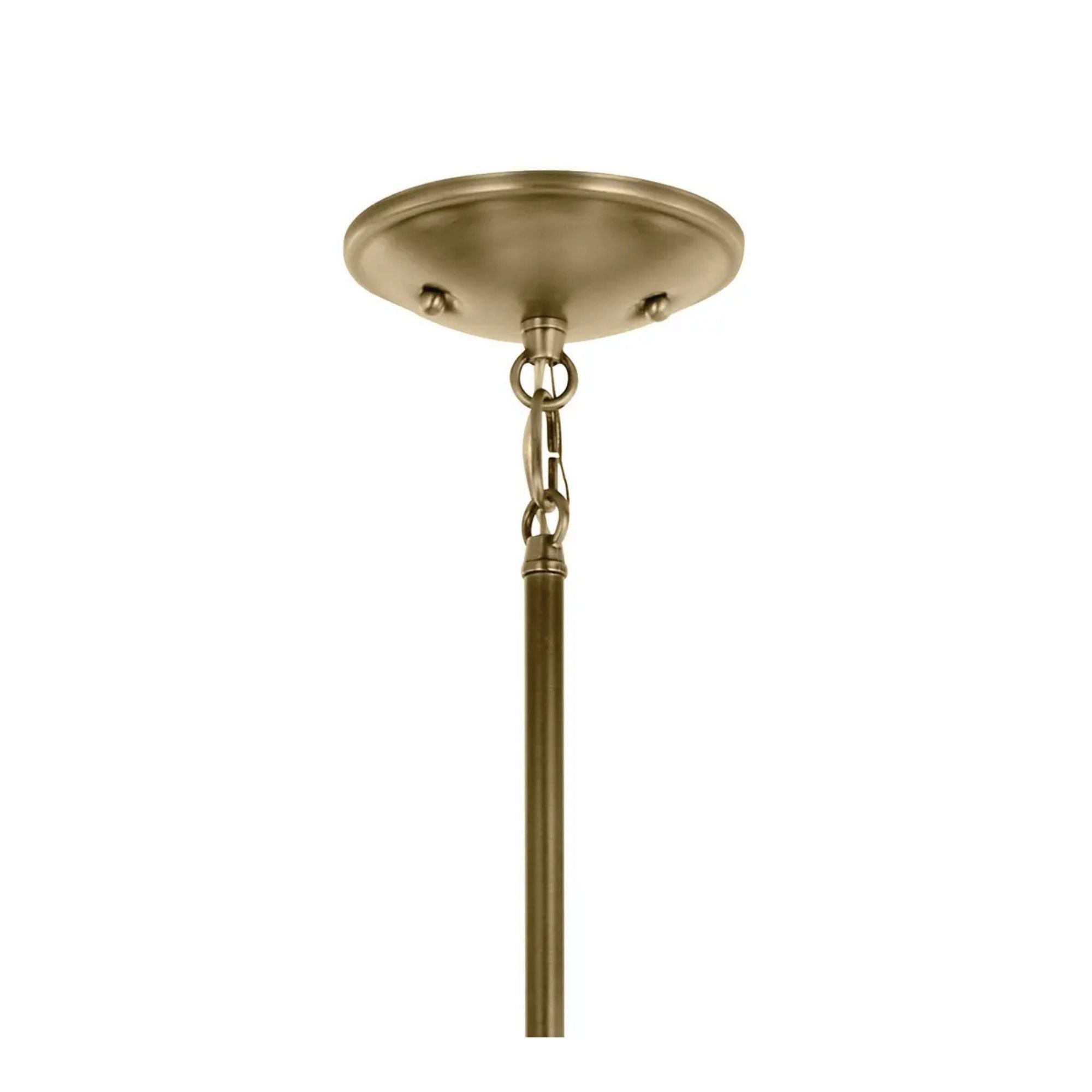 Shailene 24" 5-Light Chandelier, Natural Brass Finish, Clear Glass