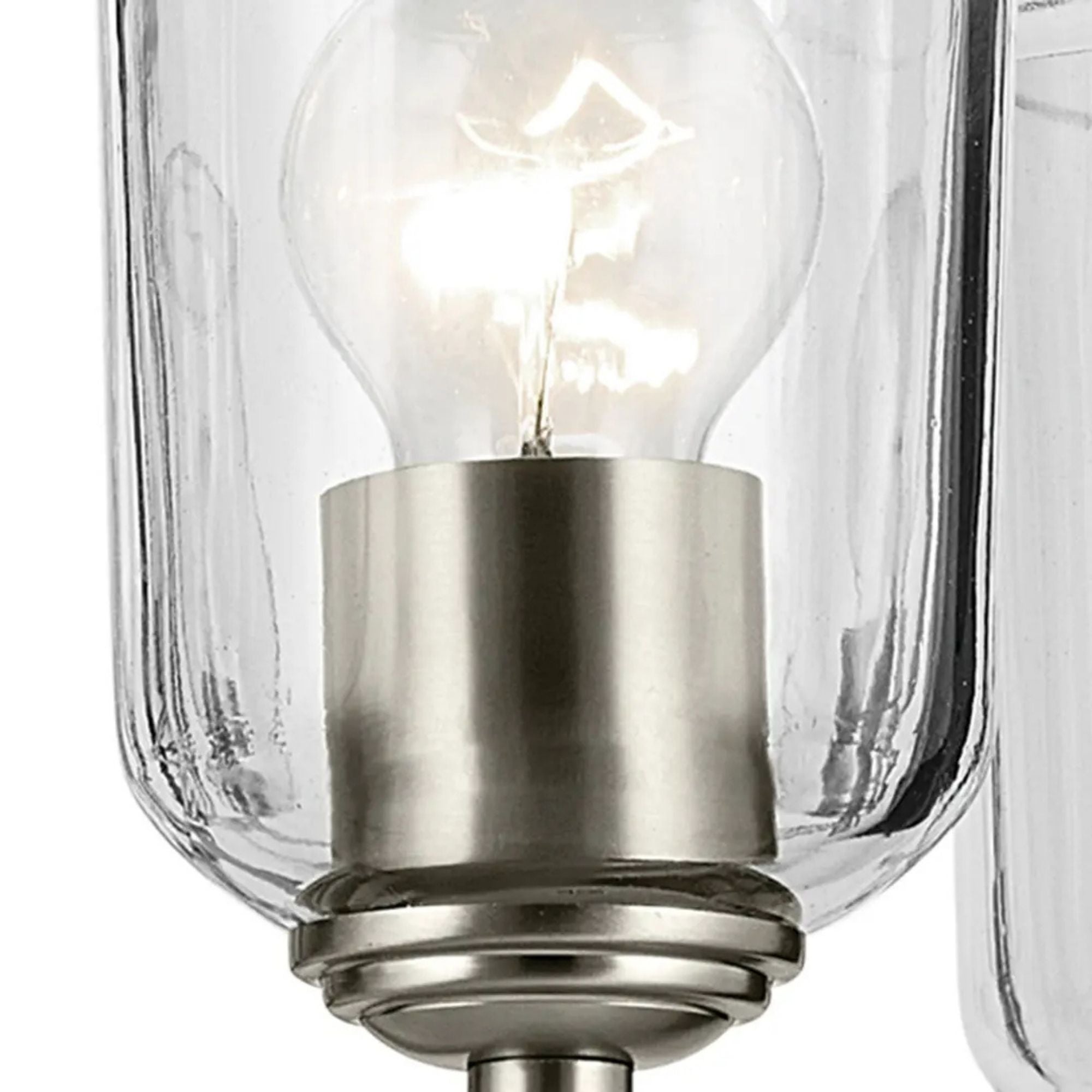 Shailene 24" 5-Light Chandelier, Brushed Nickel Finish, Clear Glass