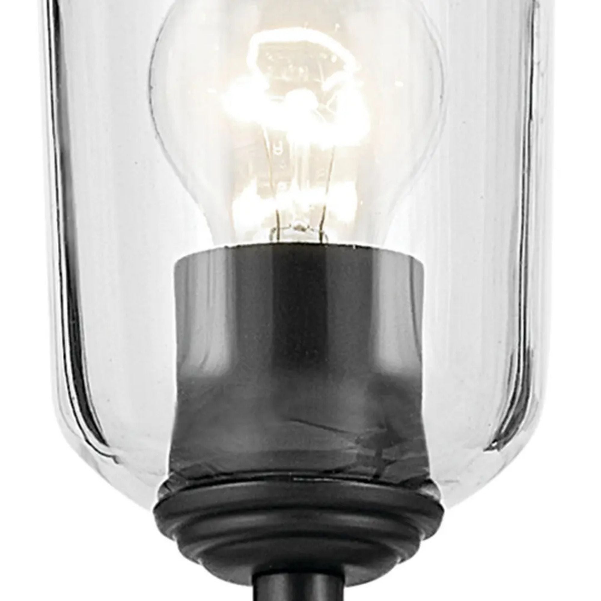 Shailene 27" 9-Light Chandelier, Black Finish, Clear Glass