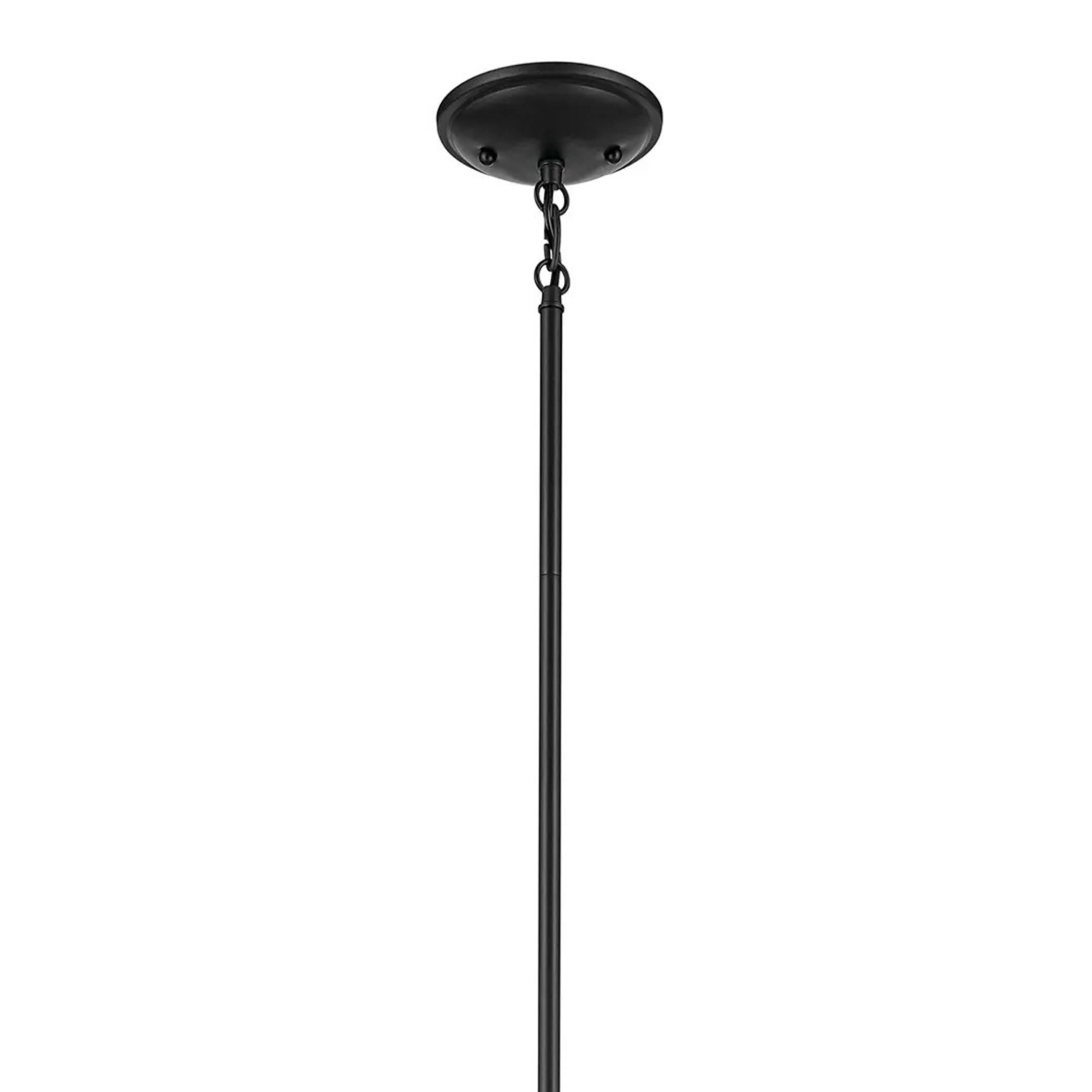 Shailene 27" 9-Light Chandelier, Black Finish, Clear Glass