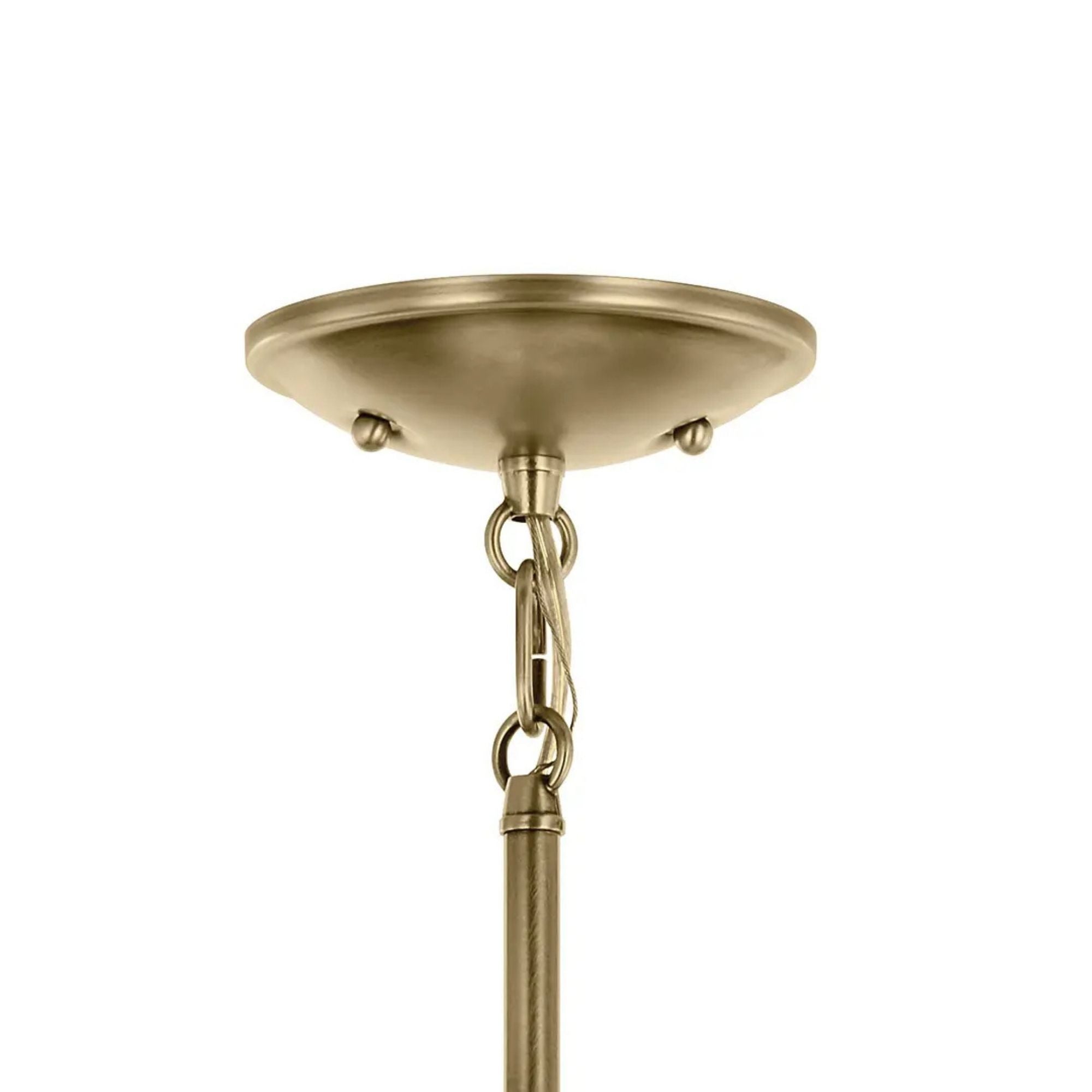Shailene 27" 9-Light Chandelier, Natural Brass Finish, Clear Glass