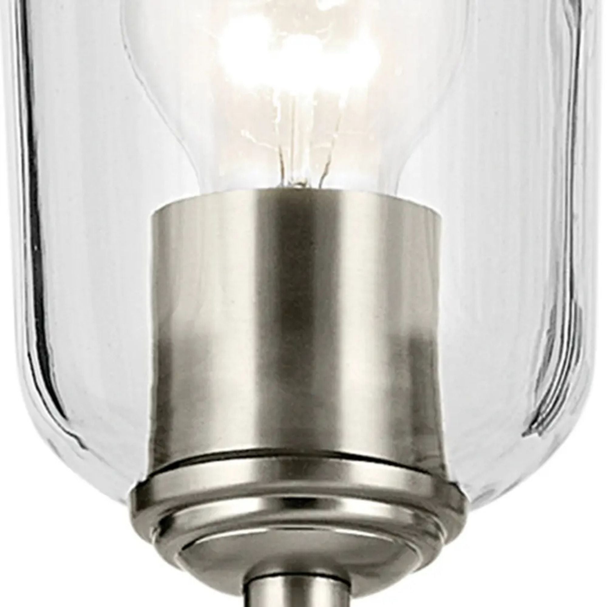 Shailene 27" 9-Light Chandelier, Brushed Nickel Finish, Clear Glass