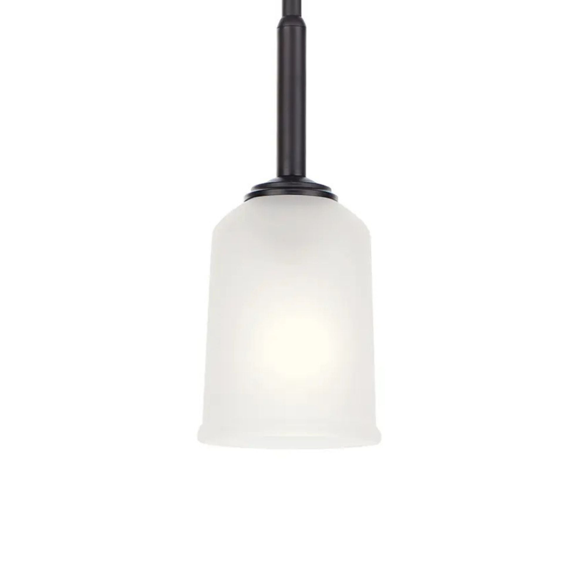 Shailene 5" Mini Pendant, Black Finish, Clear Glass