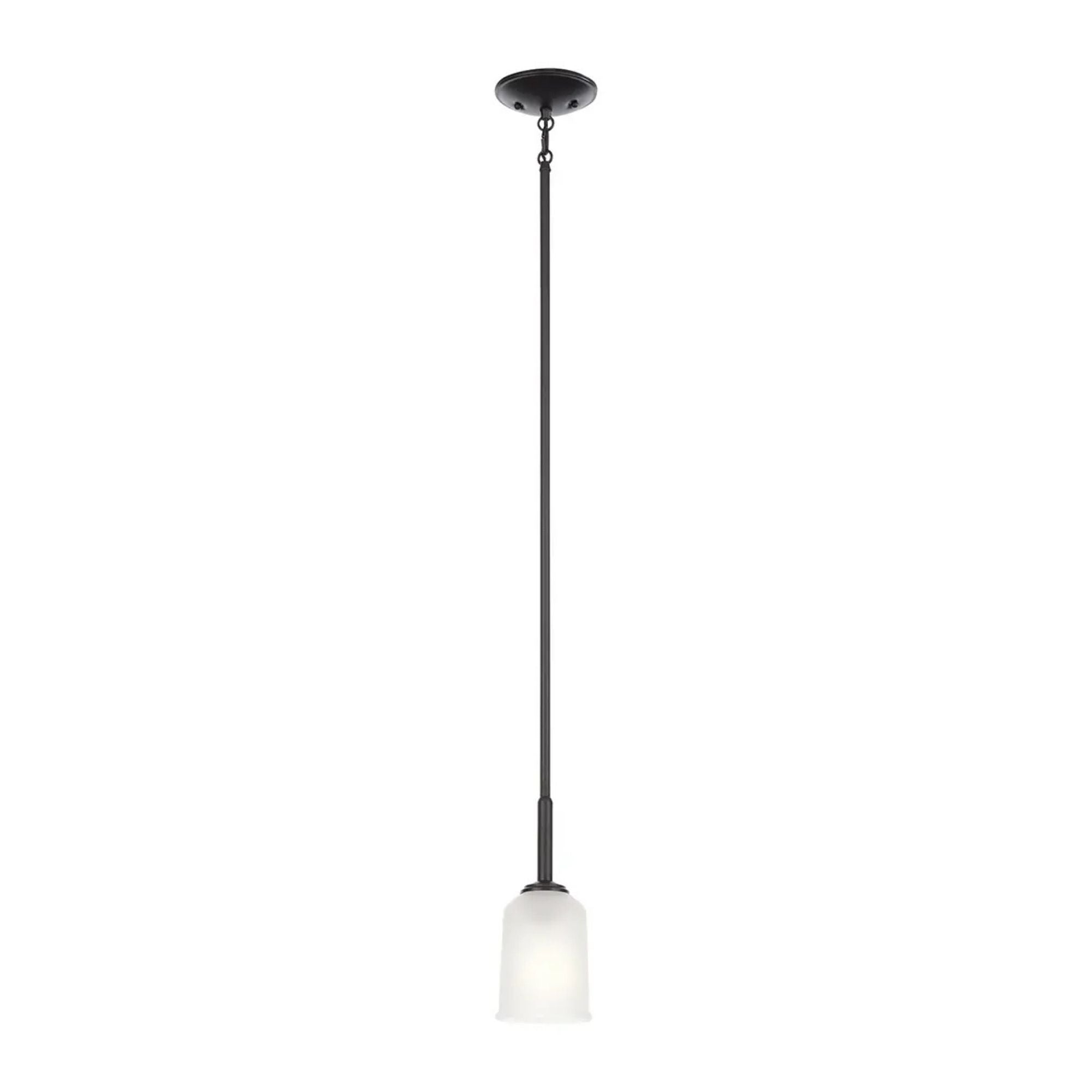 Shailene 5" Mini Pendant, Black Finish, Clear Glass