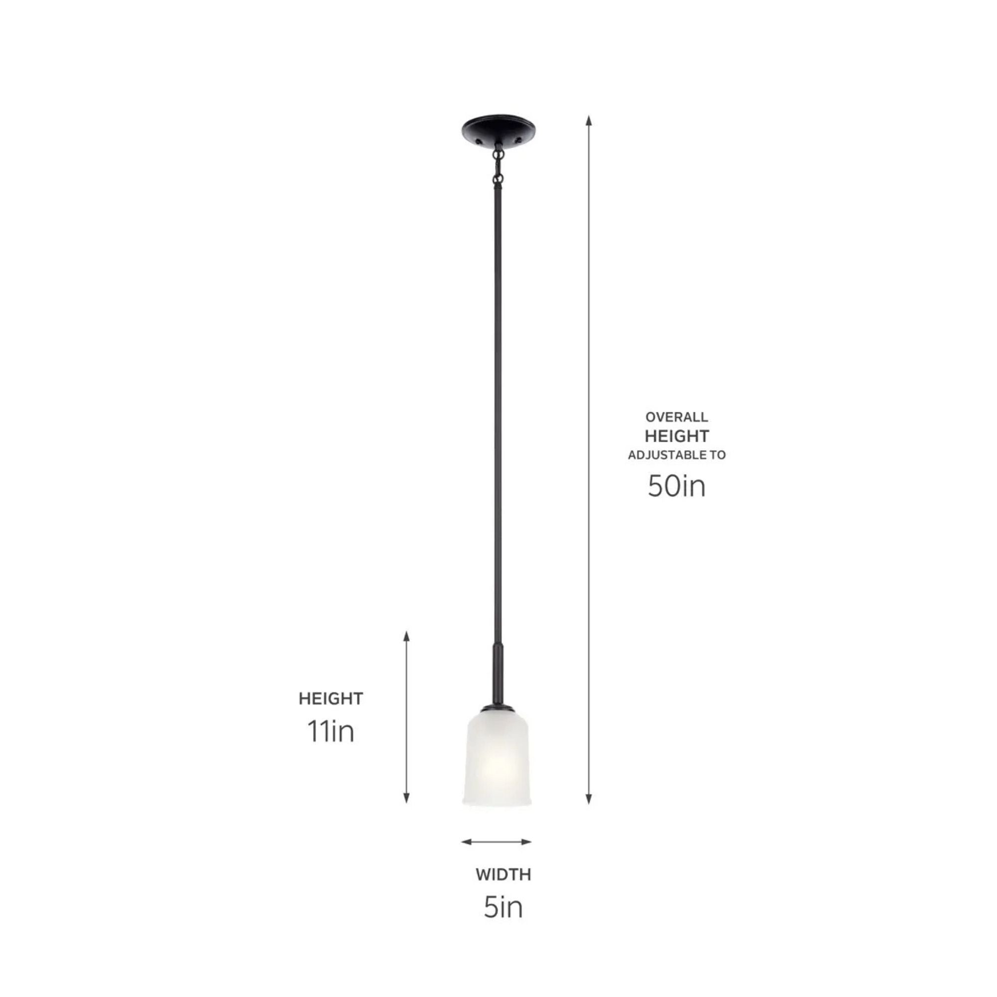 Shailene 5" Mini Pendant, Black Finish, Clear Glass