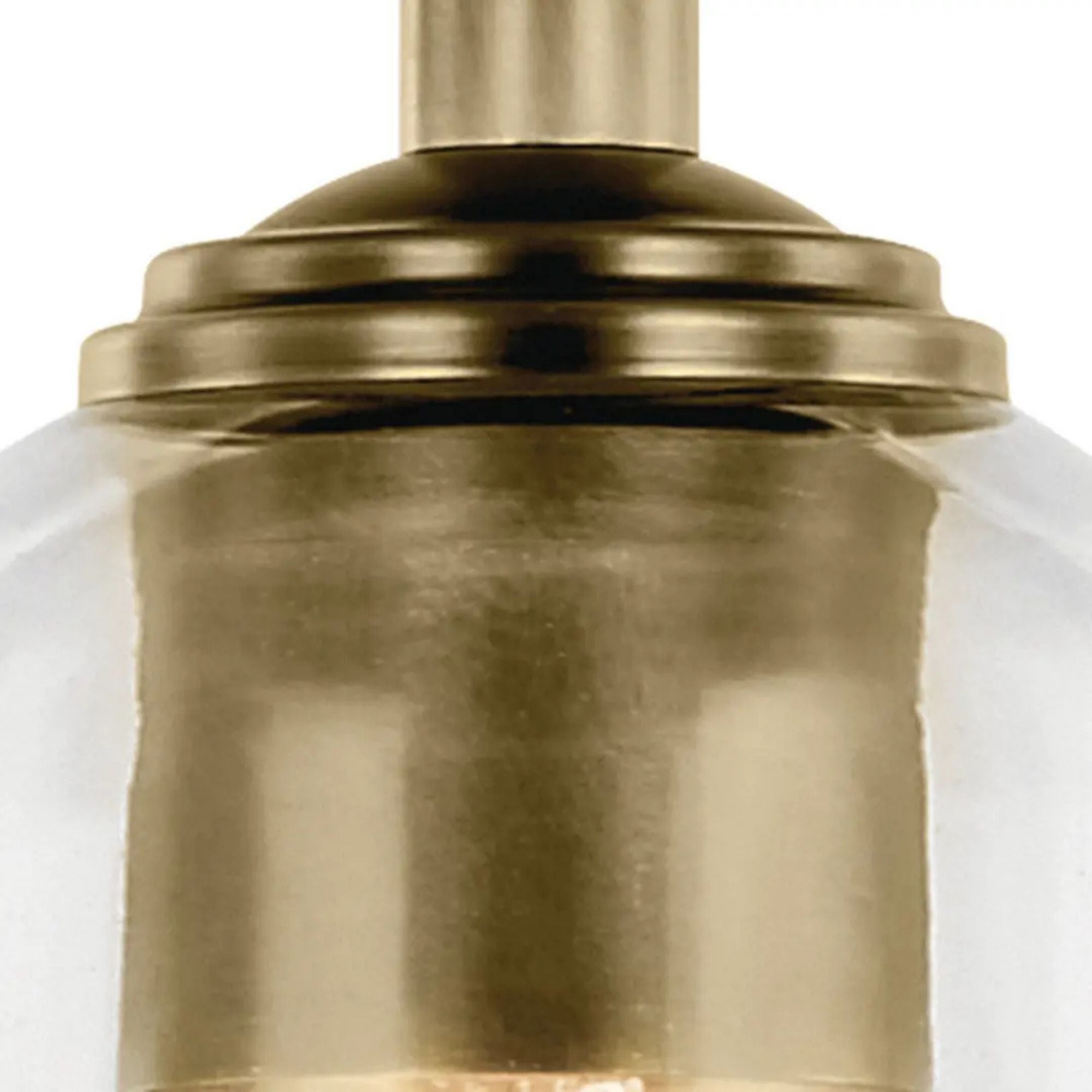 Shailene 5" Mini Pendant, Natural Brass Finish, Clear Glass