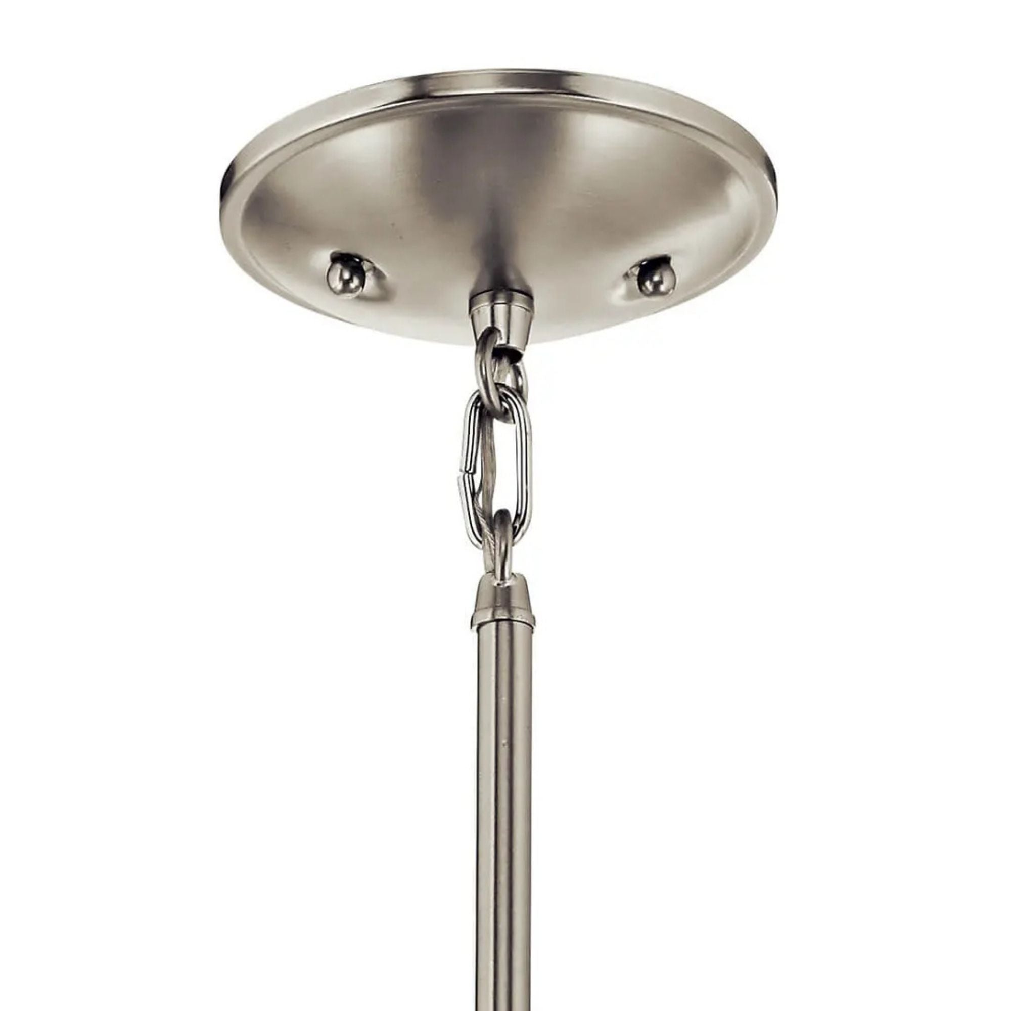 Shailene 5" Mini Pendant, Brushed Nickel Finish, Etched Glass