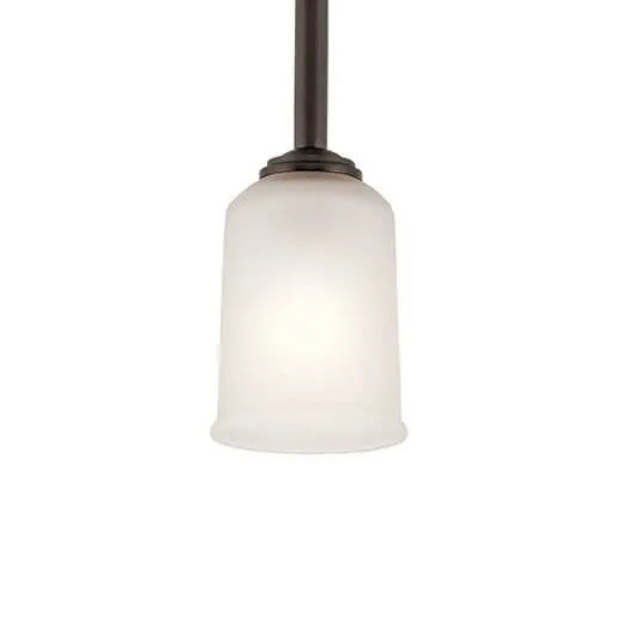 Shailene 5" Mini Pendant, Olde Bronze Finish, Etched Glass