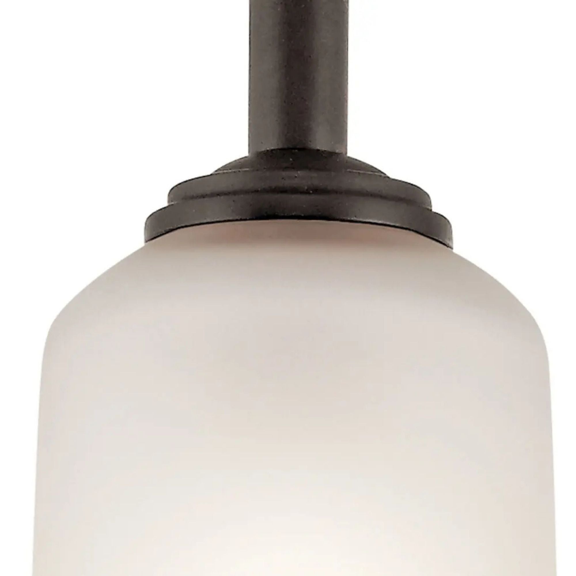 Shailene 5" Mini Pendant, Olde Bronze Finish, Etched Glass