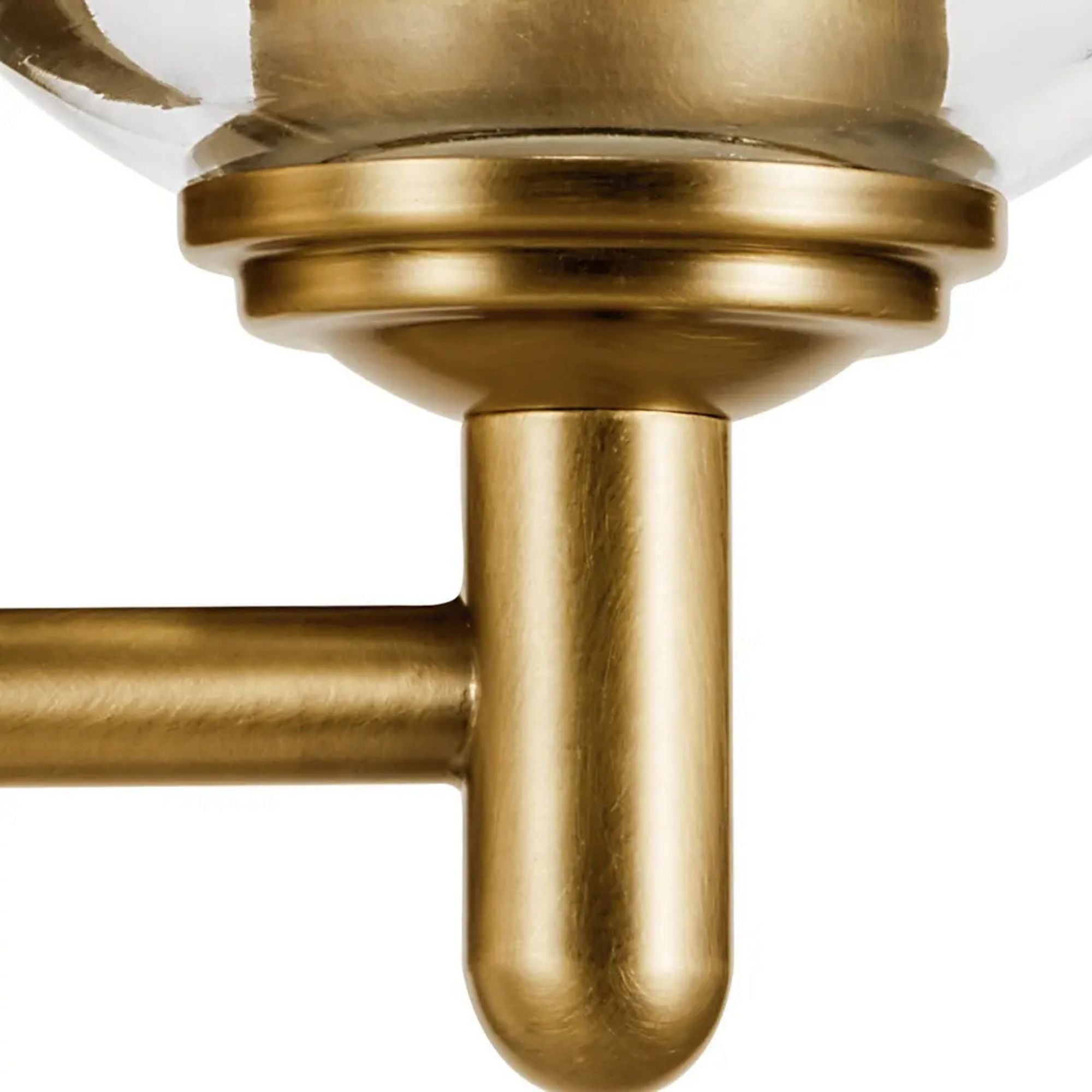 Shailene 5" Wall Sconce, Natural Brass Finish, Clear Glass
