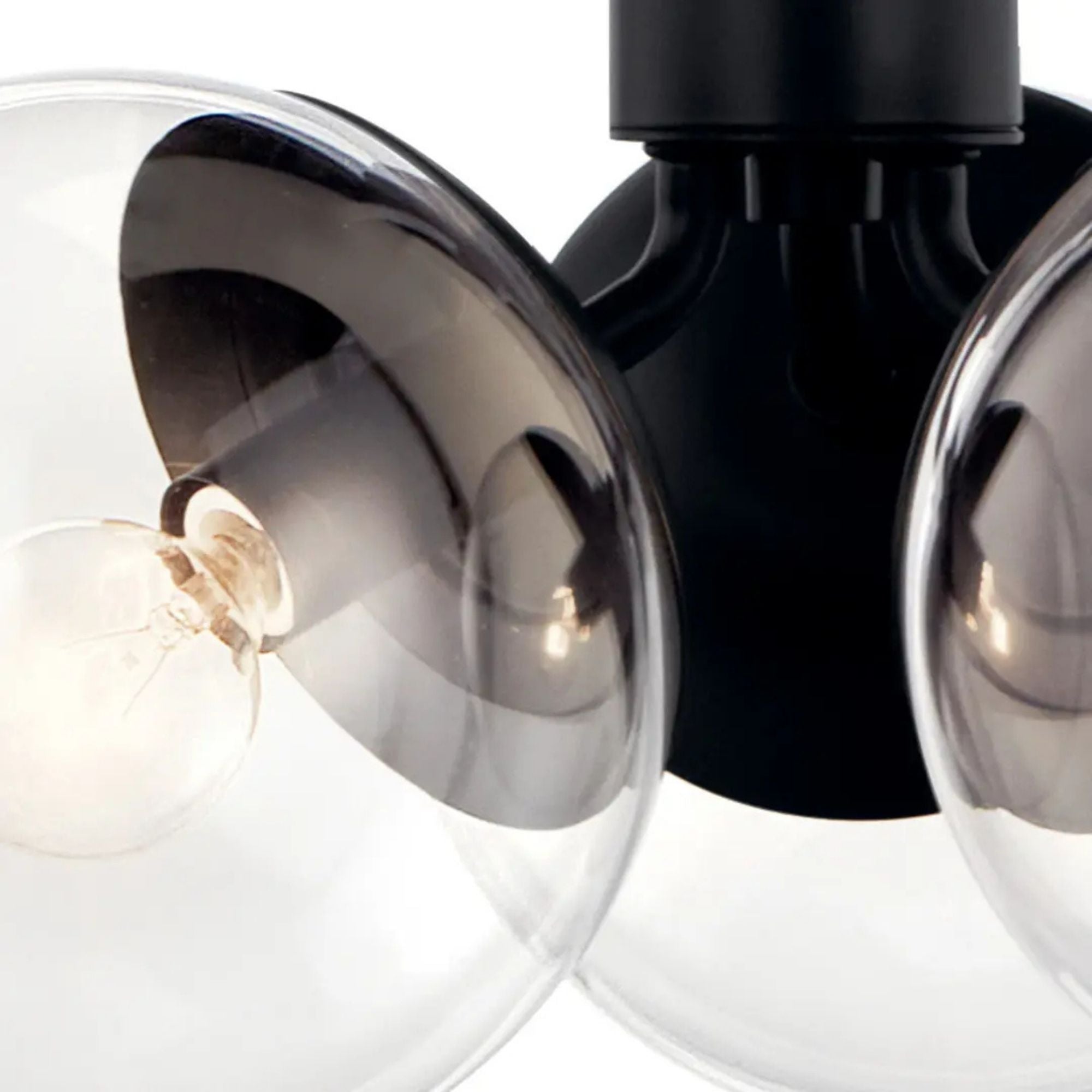 Kichler Lighting - Silvarious 17" 3-Light Chandelier, Black Finish, Clear Glass | Bees Lighting