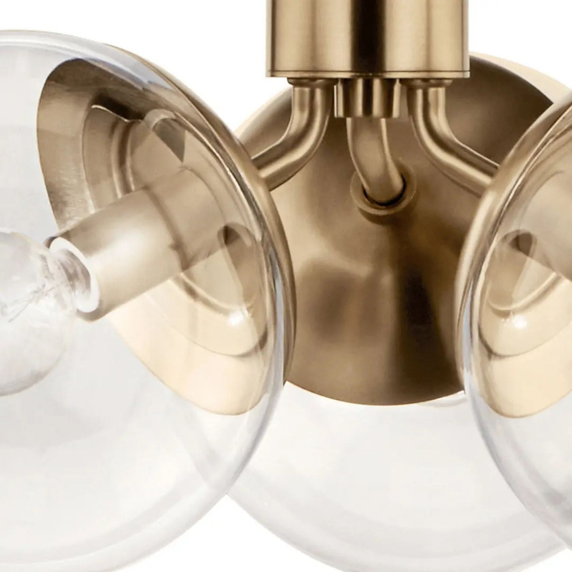 Kichler Lighting - Silvarious 17" 3-Light Chandelier, Champagne Bronze Finish, Clear Glass | Bees Lighting