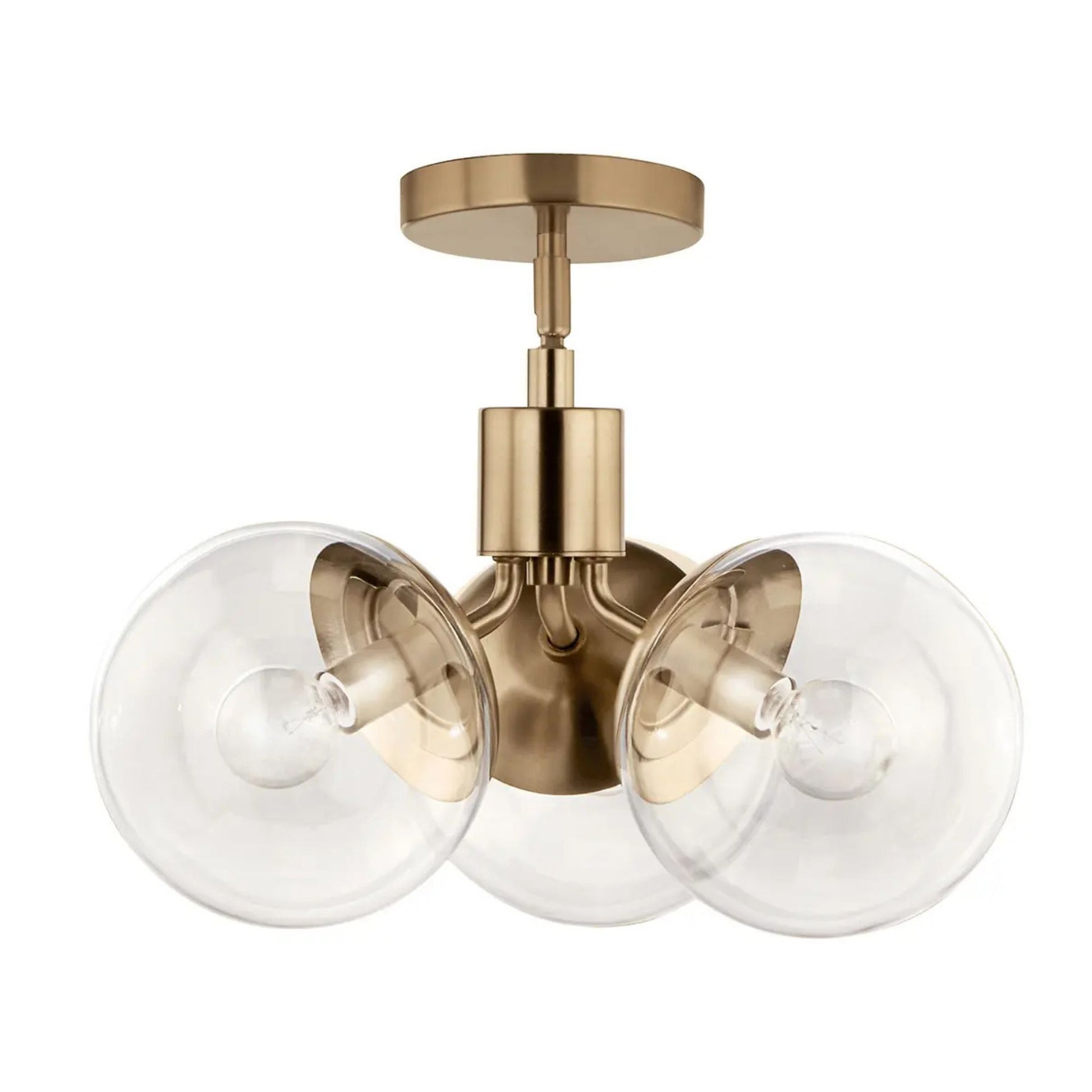 Kichler Lighting - Silvarious 17" 3-Light Chandelier, Champagne Bronze Finish, Clear Glass | Bees Lighting