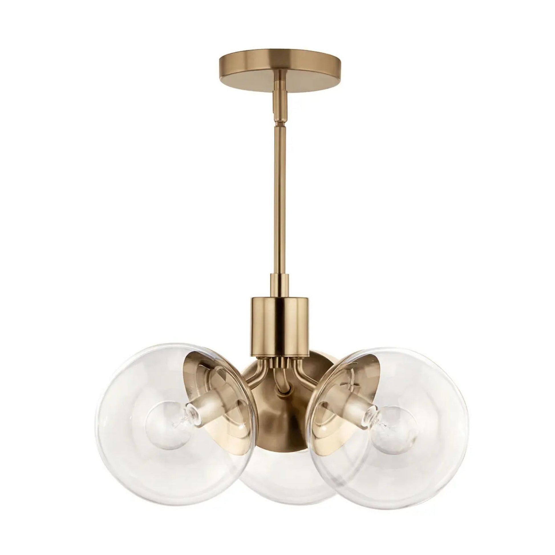 Kichler Lighting - Silvarious 17" 3-Light Chandelier, Champagne Bronze Finish, Clear Glass | Bees Lighting