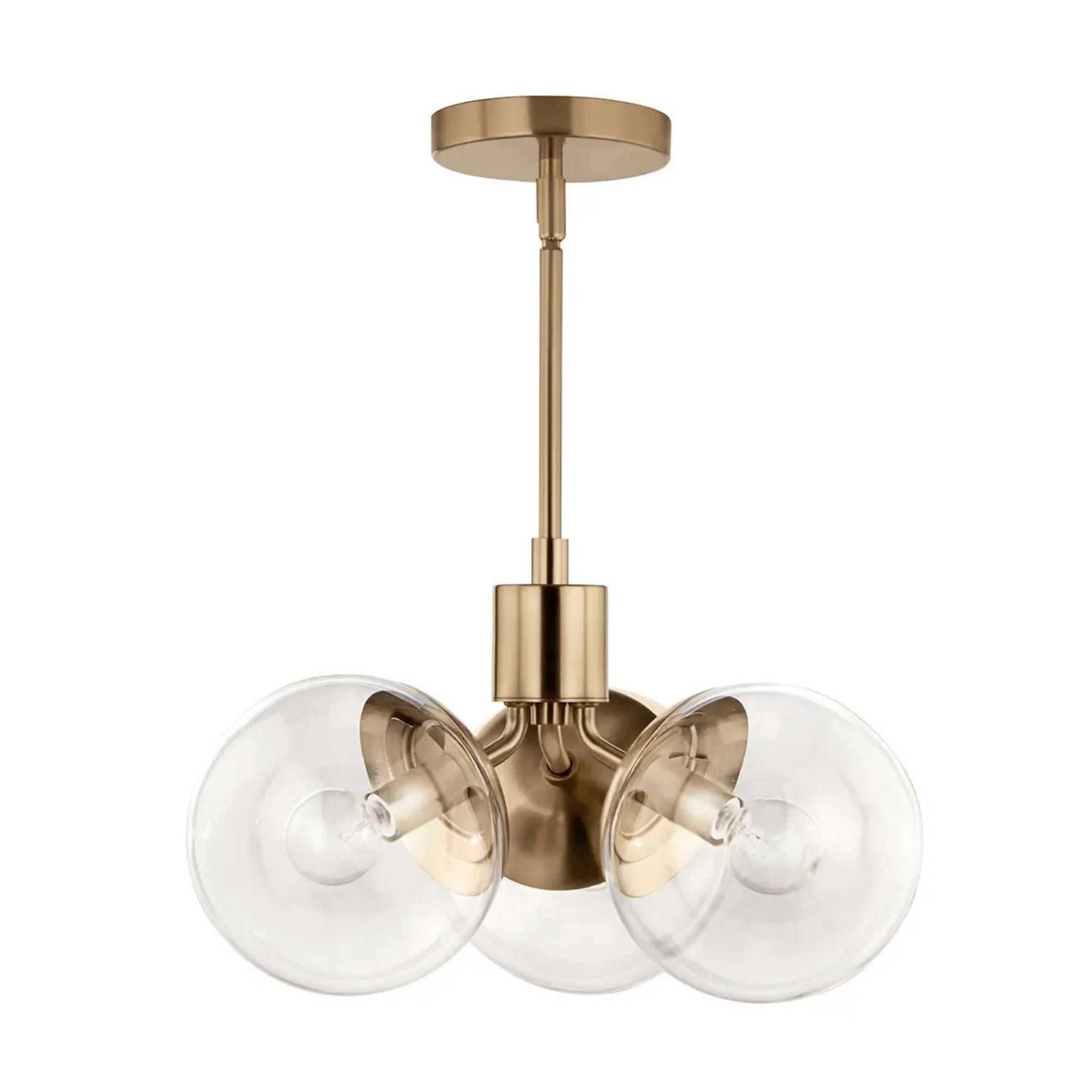 Kichler Lighting - Silvarious 17" 3-Light Chandelier, Champagne Bronze Finish, Clear Glass | Bees Lighting