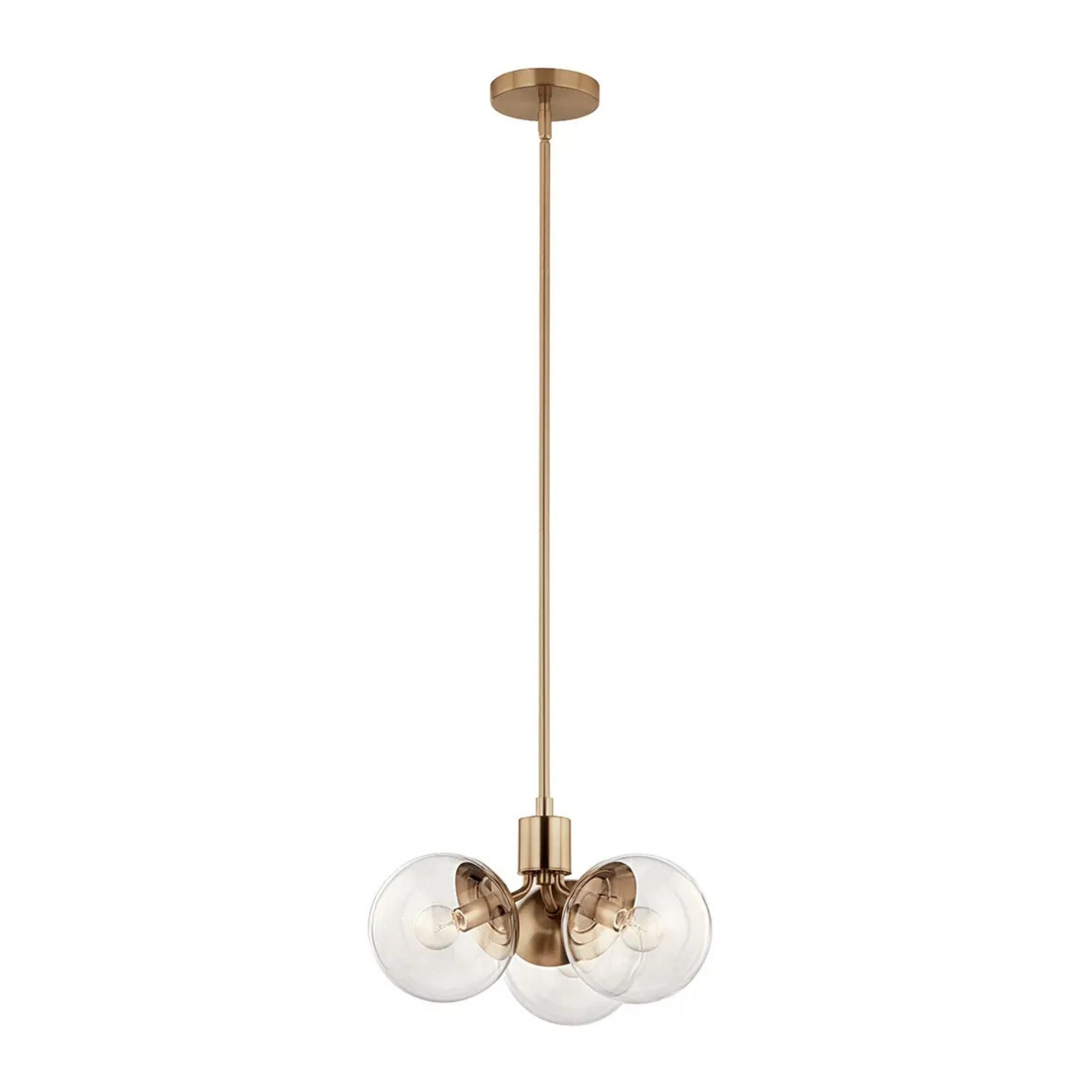 Kichler Lighting - Silvarious 17" 3-Light Chandelier, Champagne Bronze Finish, Clear Glass | Bees Lighting