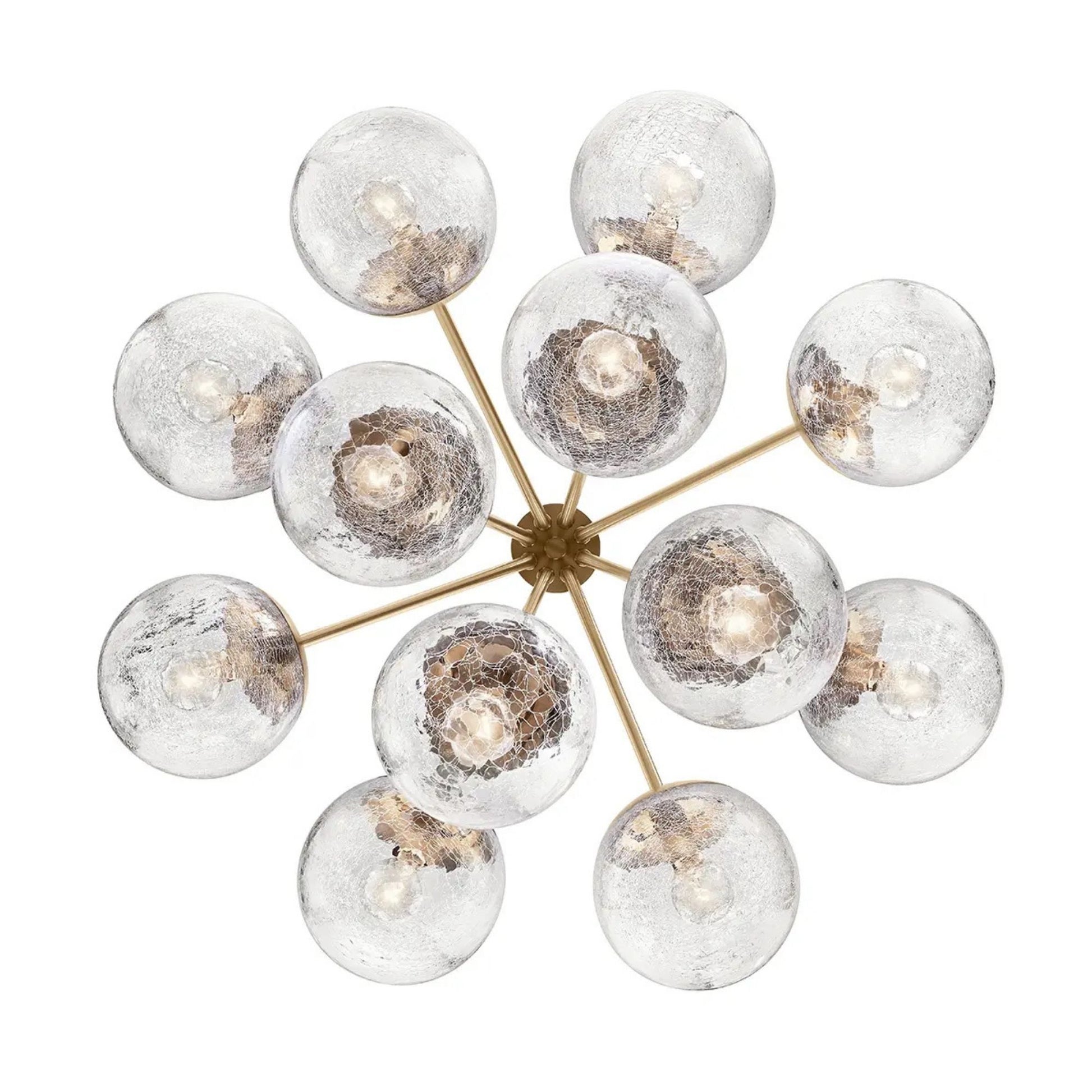 Kichler Lighting - Silvarious 30" 12-Light Chandelier, Champagne Bronze Finish, Crackle Glass | Bees Lighting