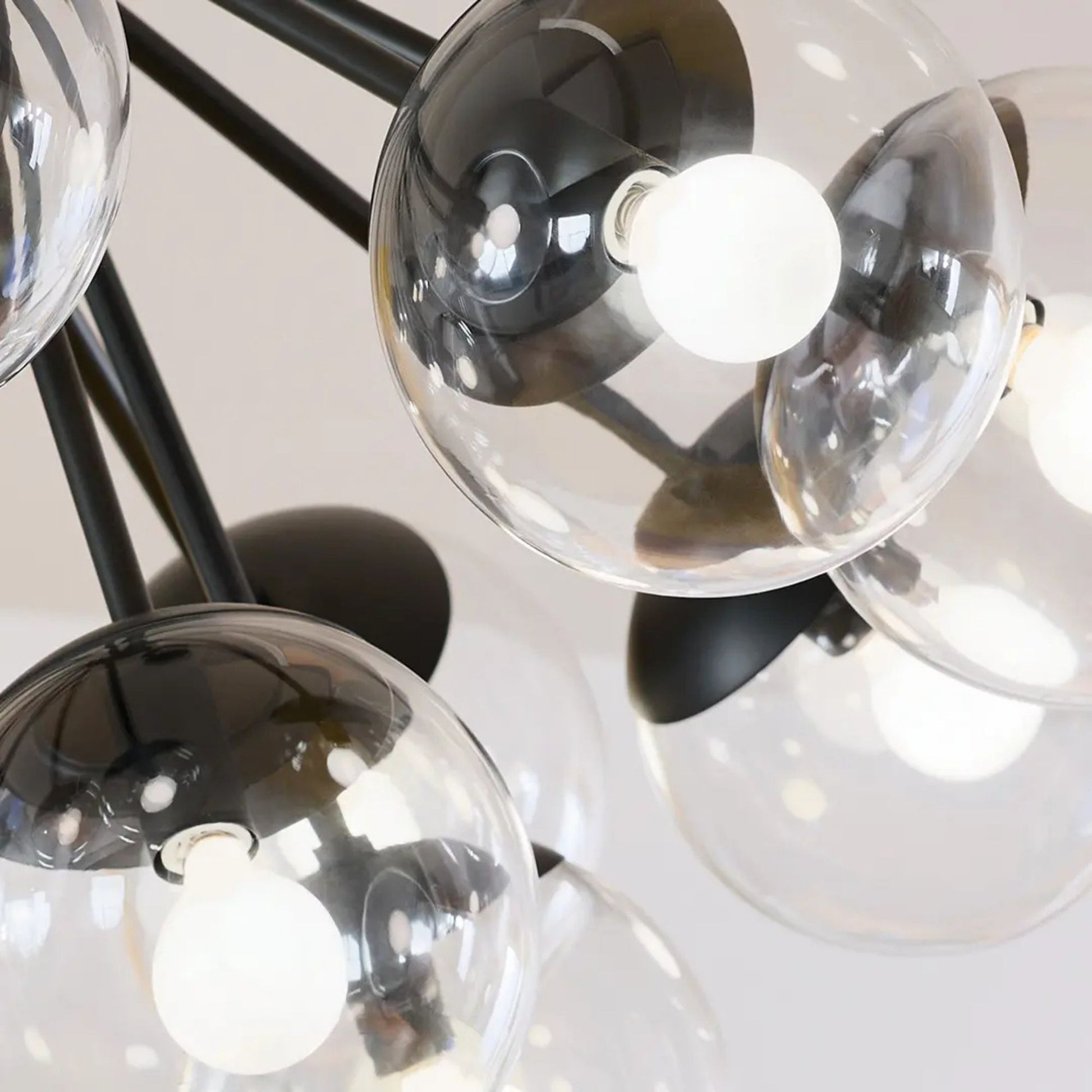 Kichler Lighting - Silvarious 38" 16 Light Chandelier, Black Finish, Clear Glass | Bees Lighting