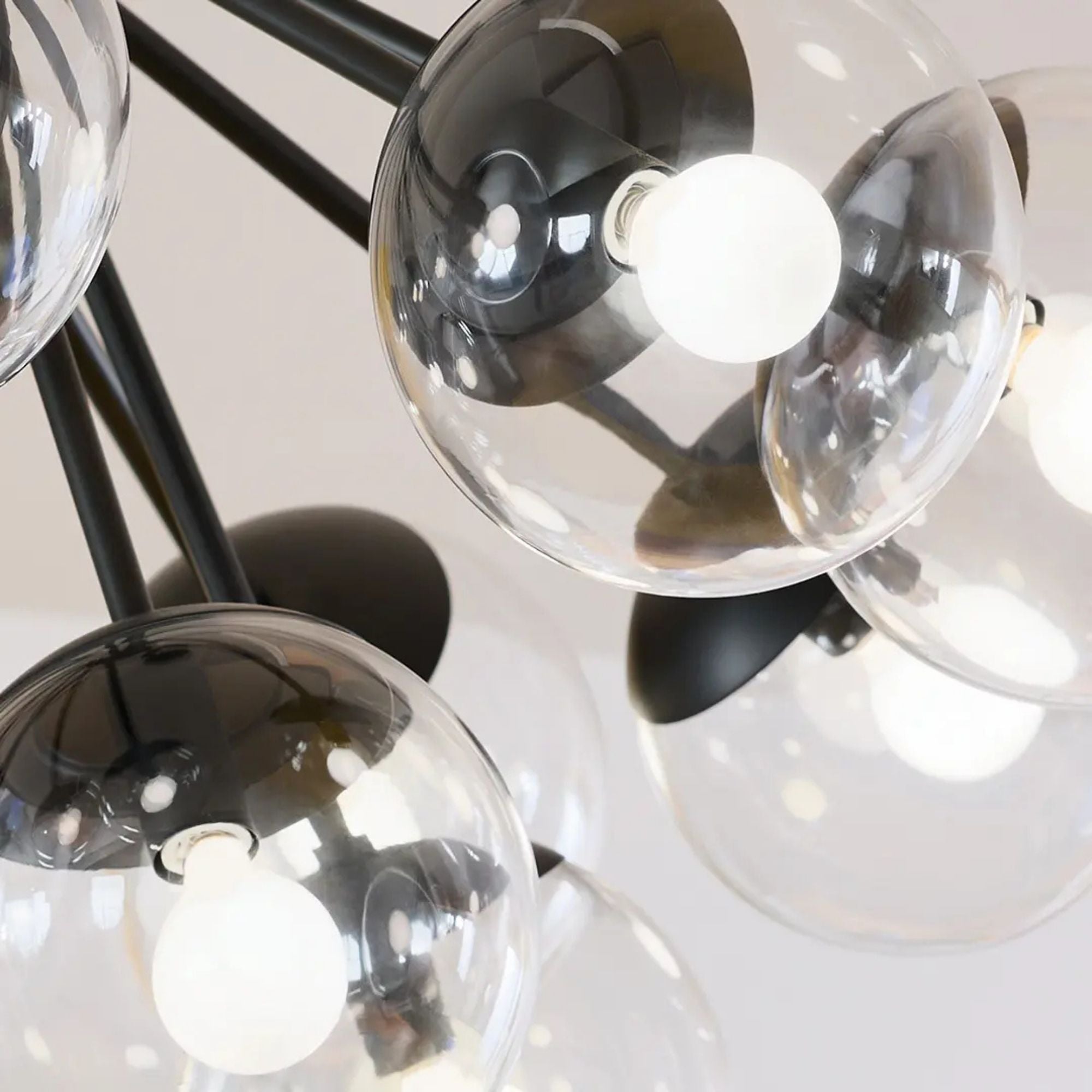 Kichler Lighting - Silvarious 38" 16 Light Chandelier, Black Finish, Clear Glass | Bees Lighting