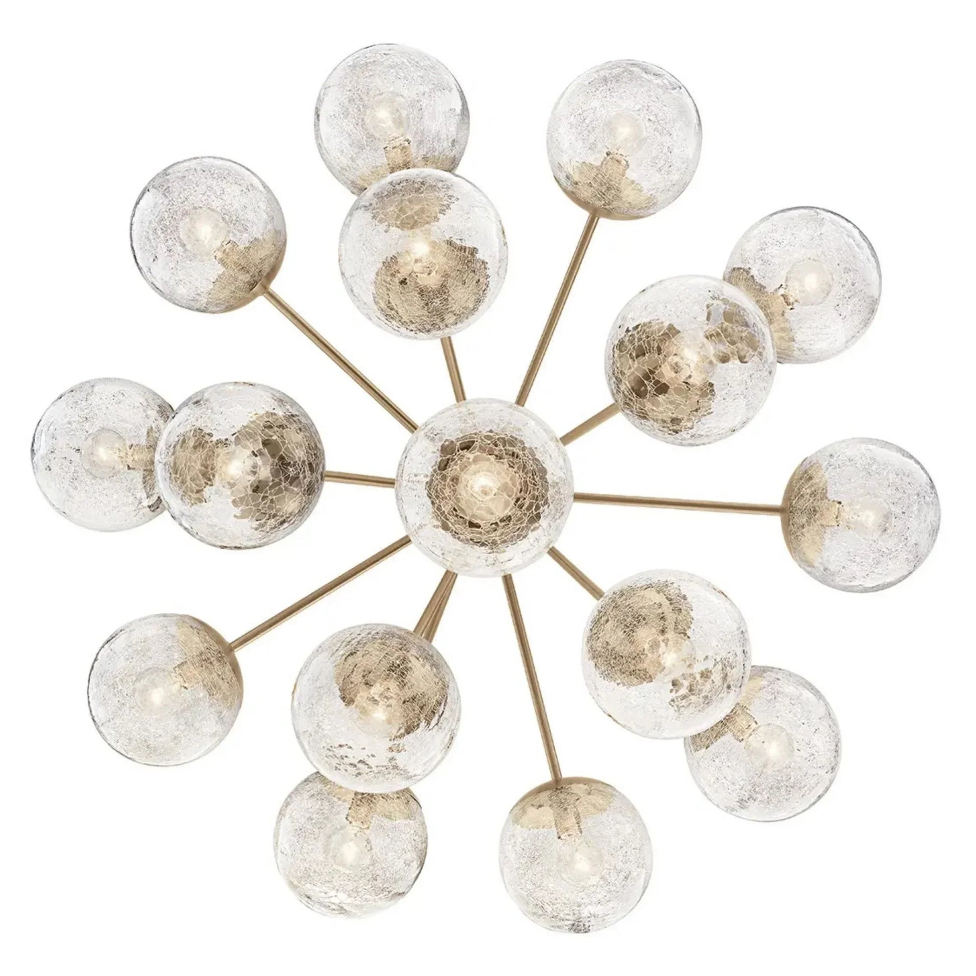 Kichler Lighting - Silvarious 38" 16 Light Chandelier, Champagne Bronze Finish, Crackle Glass | Bees Lighting