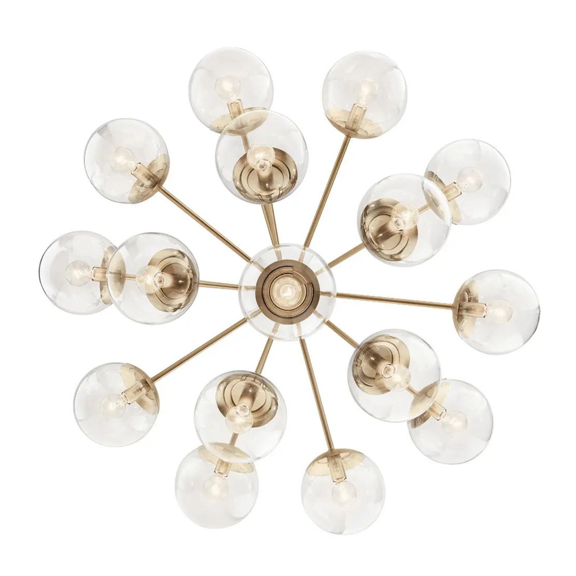 Kichler Lighting - Silvarious 38" 16 Light Chandelier, Champagne Bronze Finish, Clear Glass | Bees Lighting