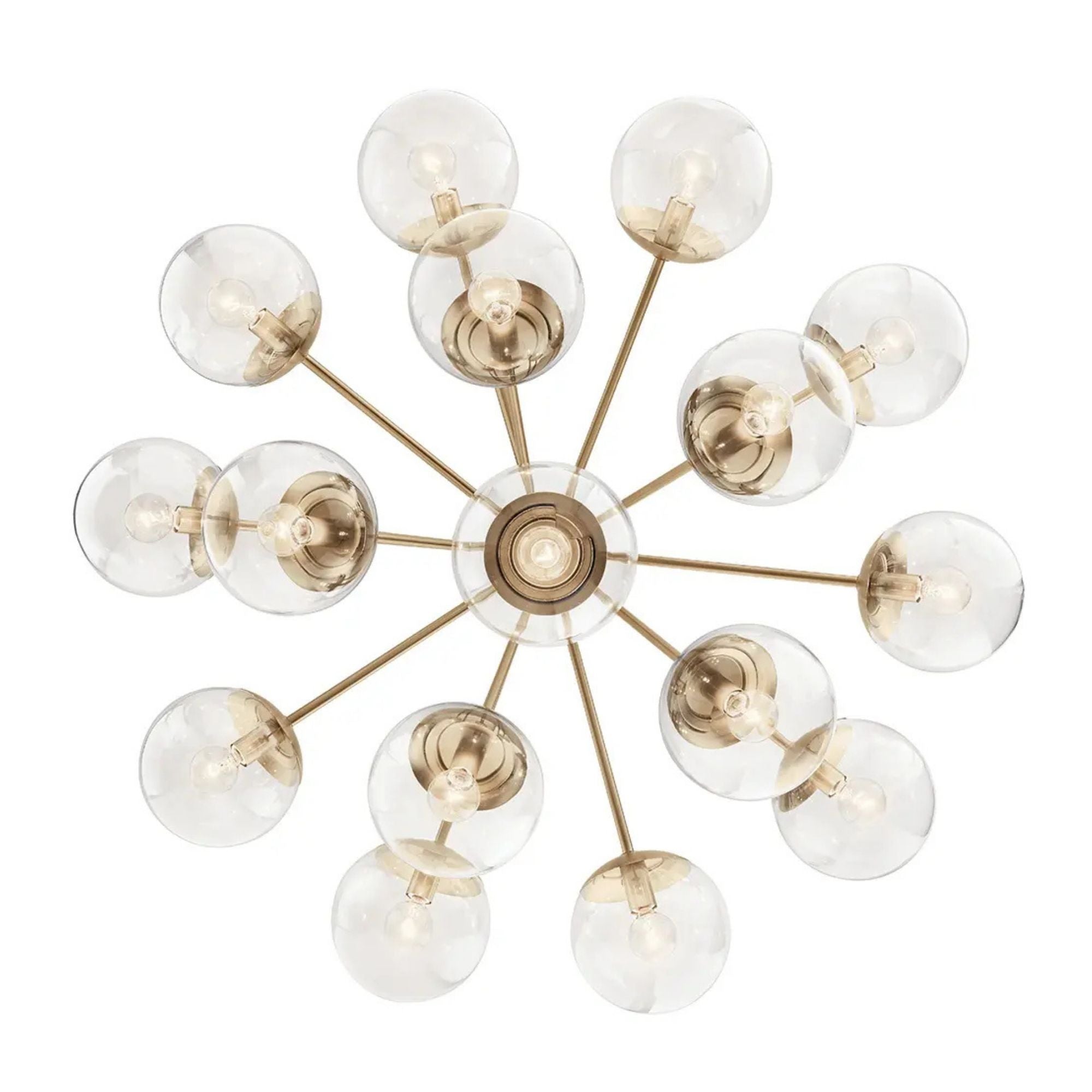 Kichler Lighting - Silvarious 38" 16 Light Chandelier, Champagne Bronze Finish, Clear Glass | Bees Lighting