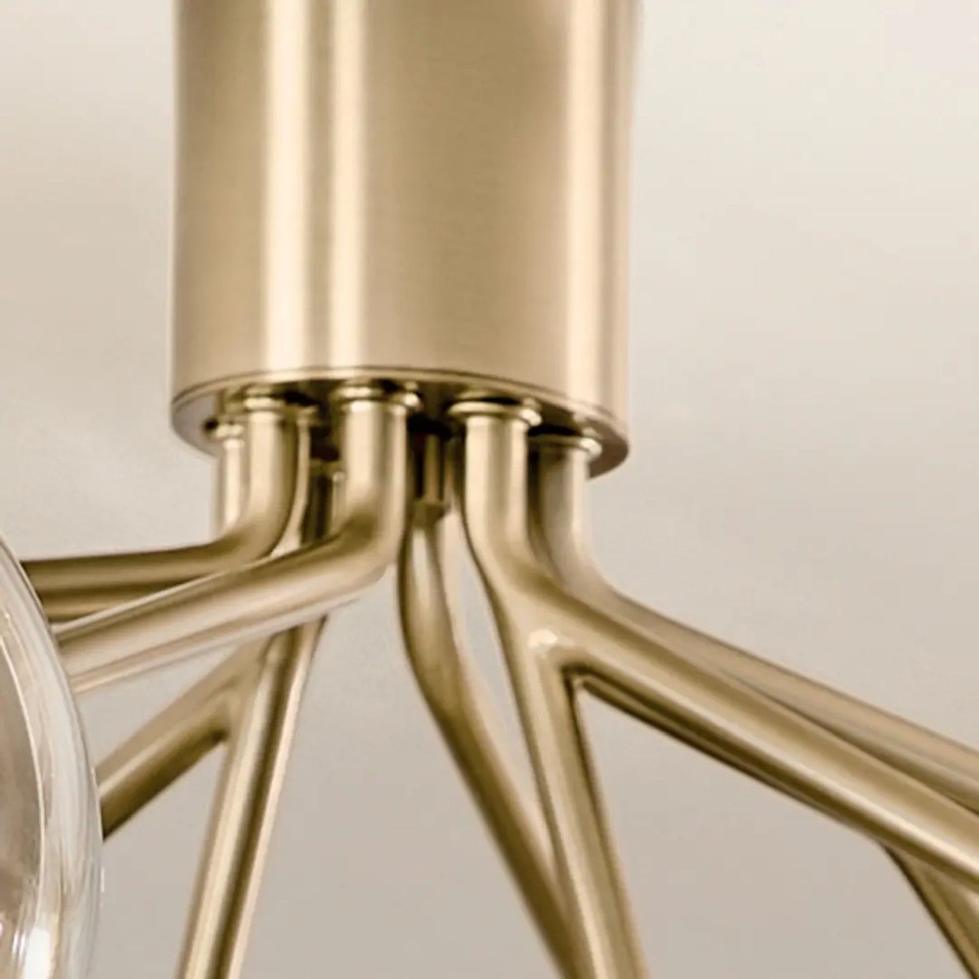 Kichler Lighting - Silvarious 48" 12-Light Linear Chandelier, Champagne Bronze Finish, Clear Glass | Bees Lighting