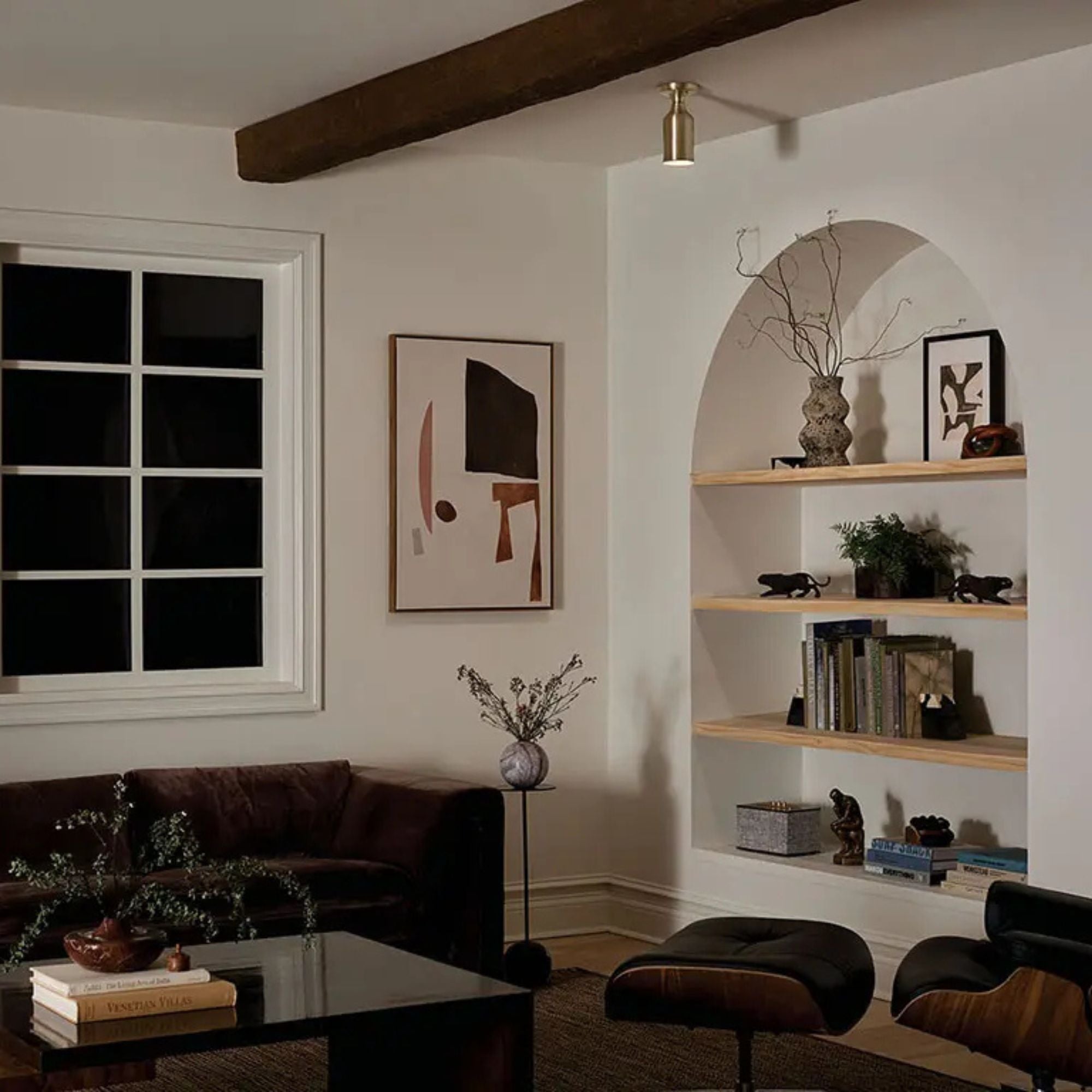 Sisu 5" Semi-Flush Mount, Champagne Bronze Finish
