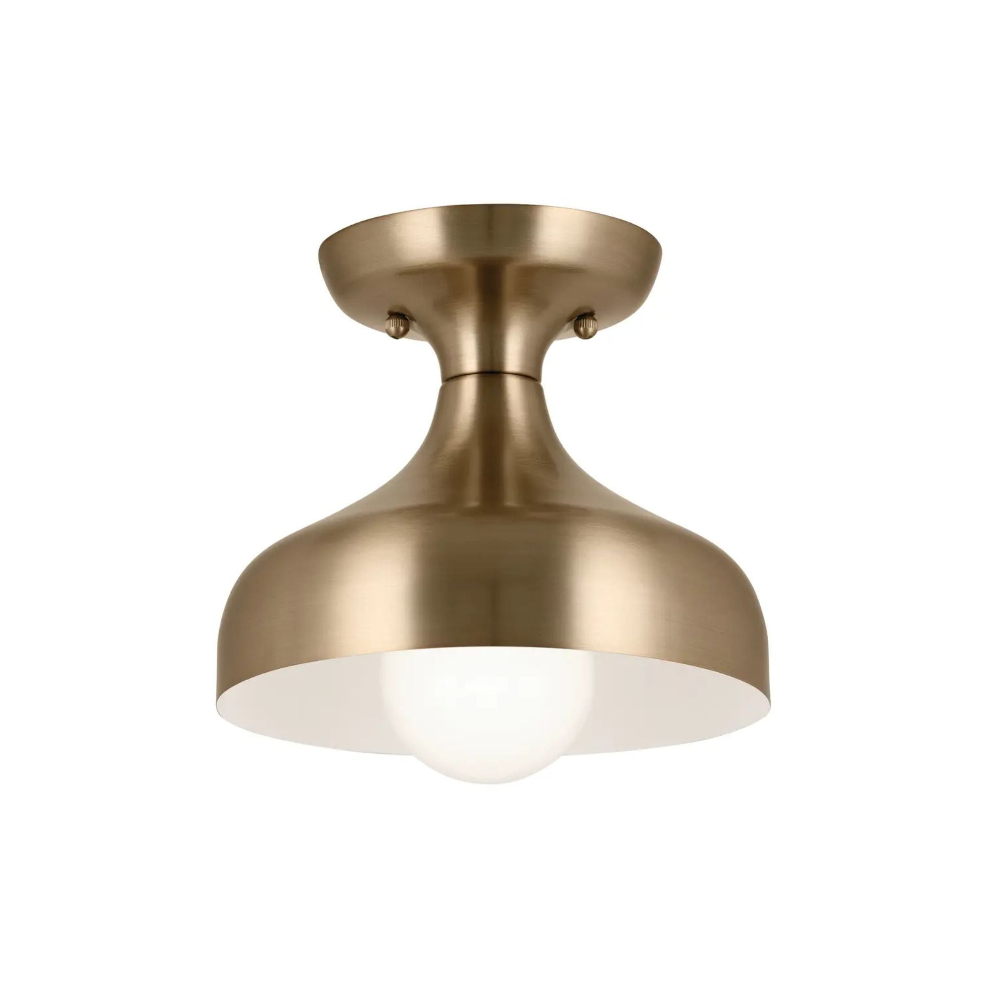 Sisu 8" Semi-Flush Mount, Champagne Bronze Finish