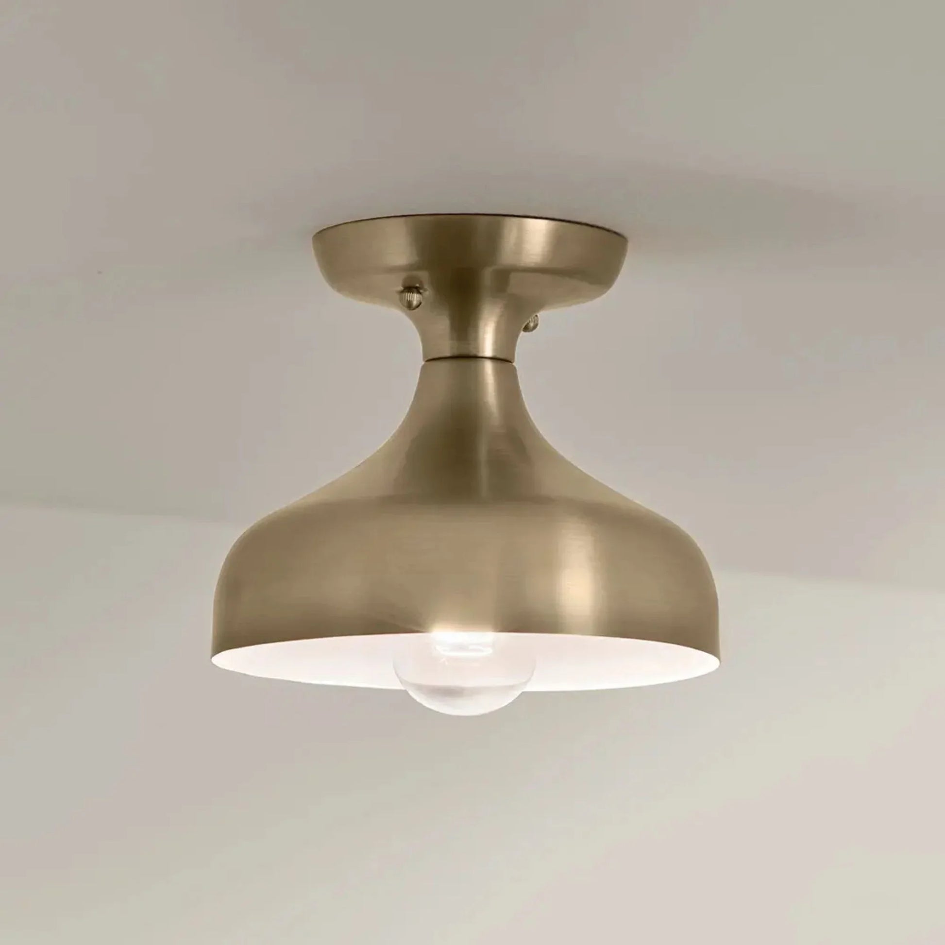 Kichler Lighting - Sisu 8" Semi-Flush Mount, Champagne Bronze Finish | Bees Lighting