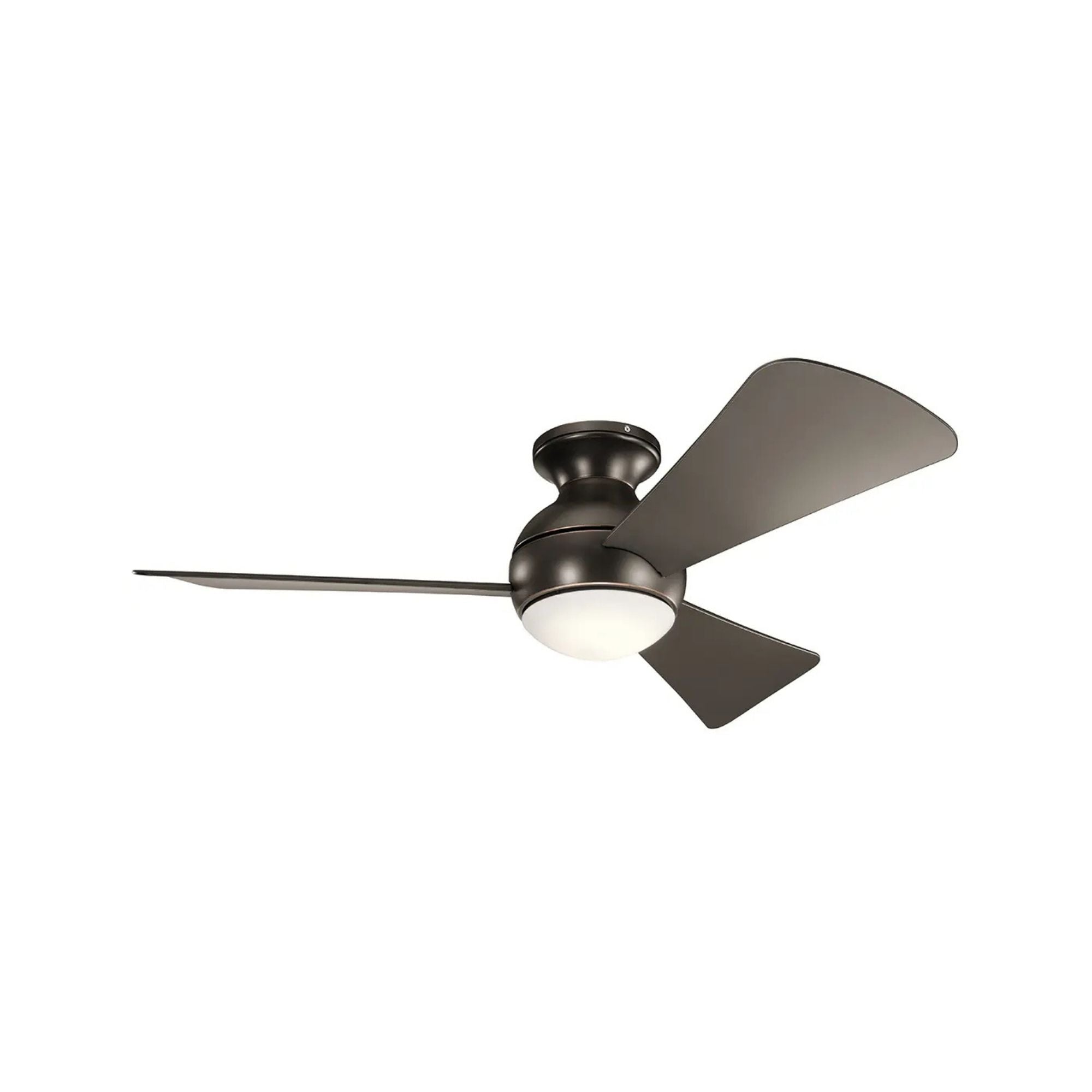 Sola 44" Olde Bronze Wet Rated LED Hugger Ceiling Fan with Wall Control