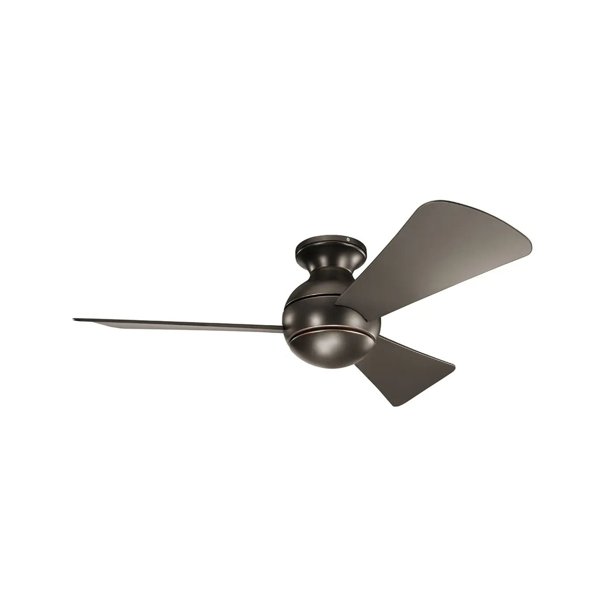 Sola 44" Olde Bronze Wet Rated LED Hugger Ceiling Fan with Wall Control