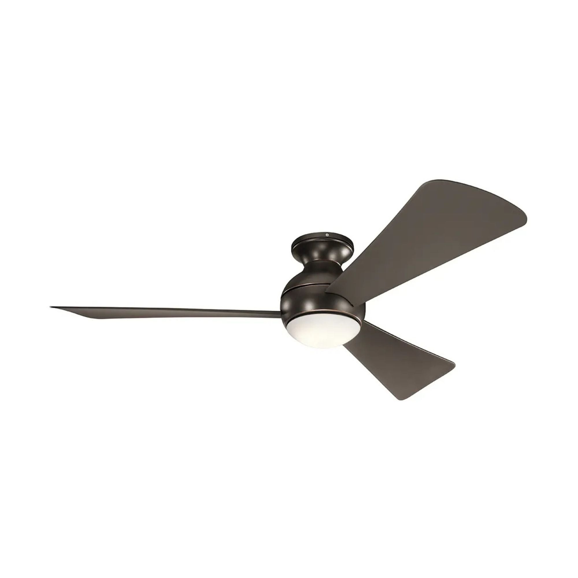 Sola 54" Olde Bronze Wet Rated LED Hugger Ceiling Fan with Wall Control