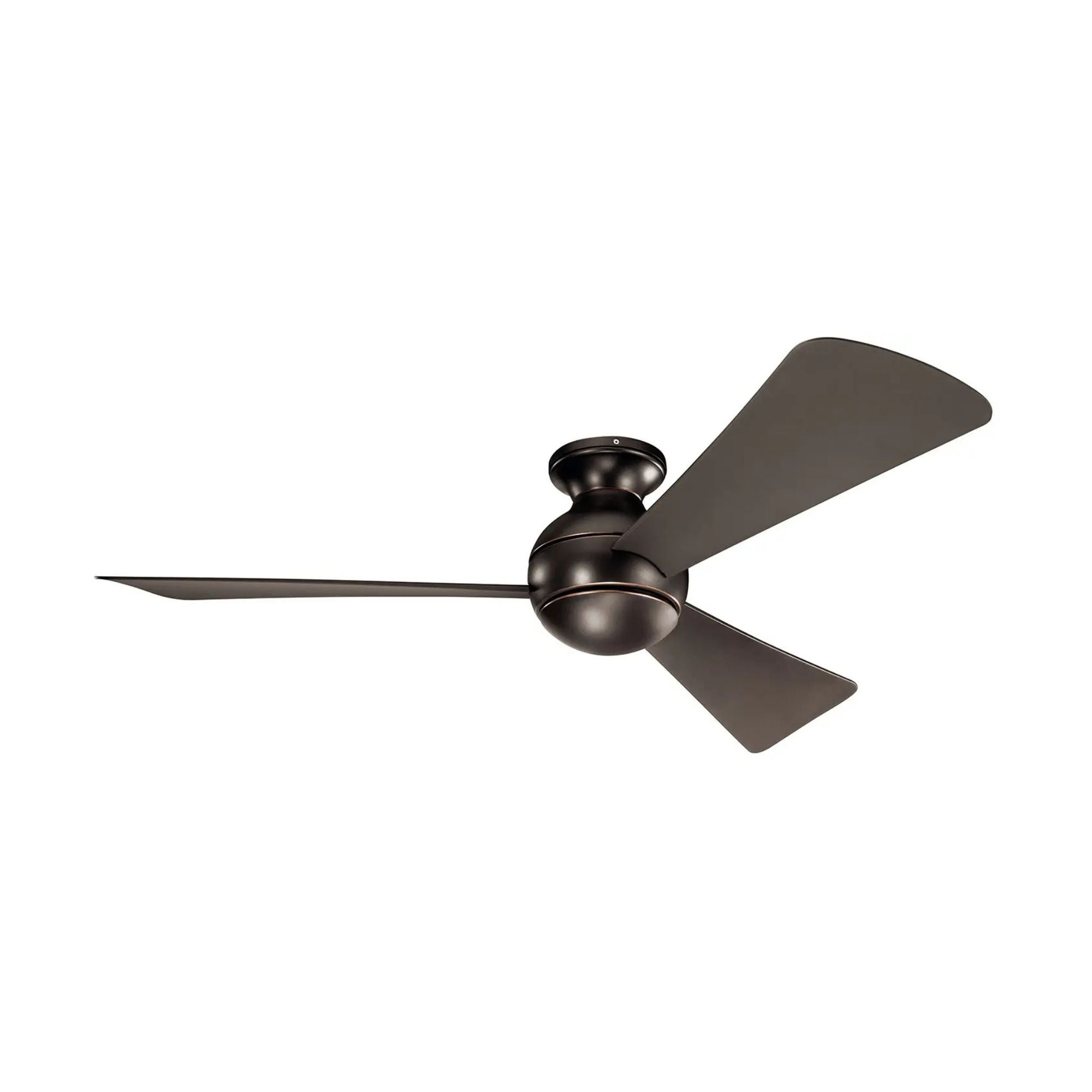 Sola 54" Olde Bronze Wet Rated LED Hugger Ceiling Fan with Wall Control