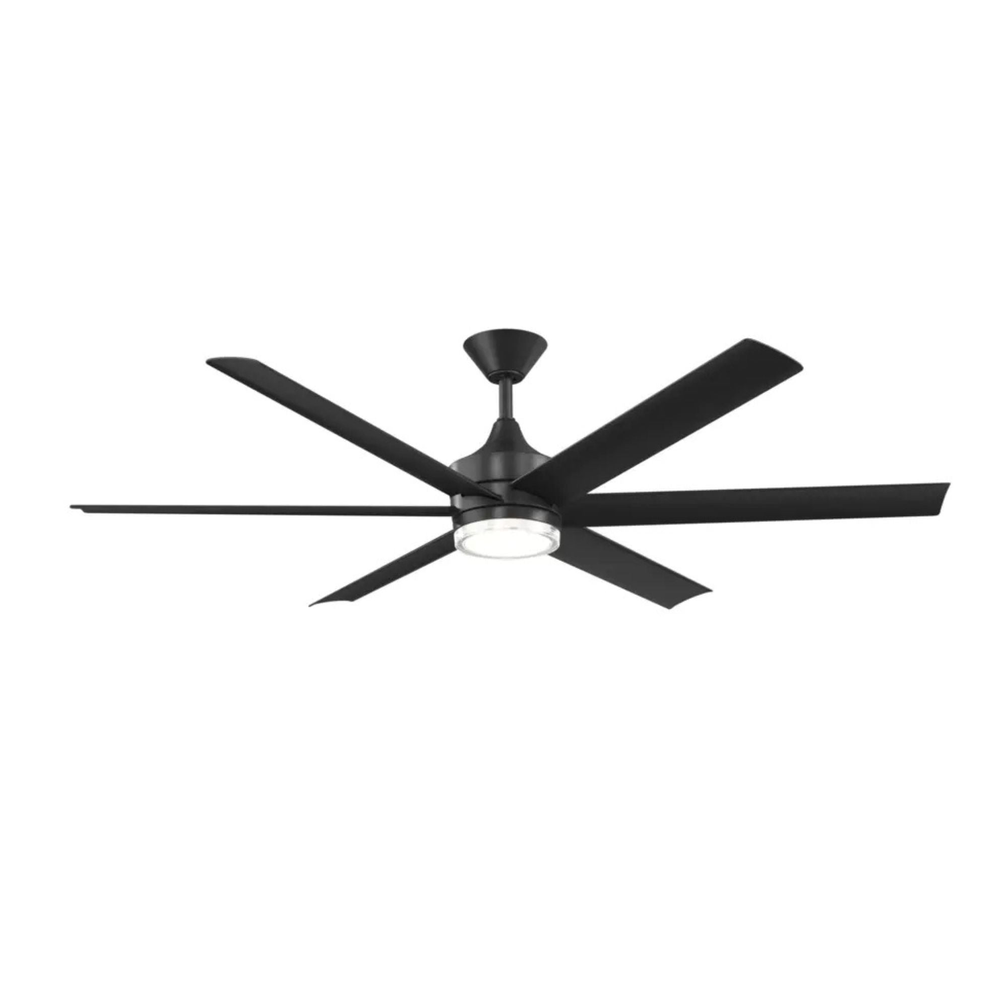 Kichler Solen 65'' Ceiling Fan with LED Light DC Motor Matte Black