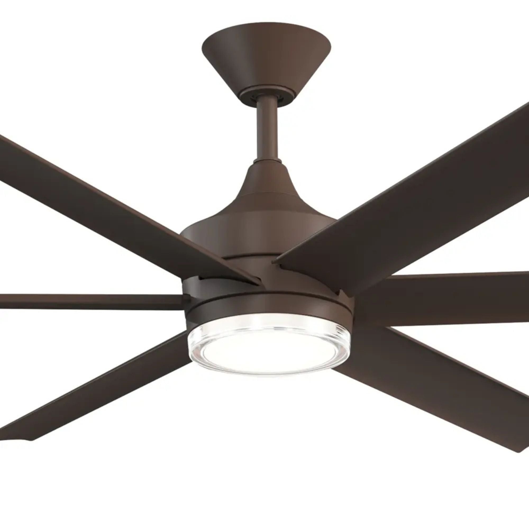 Kichler Solen 65'' Ceiling Fan with LED Light DC Motor Satin Natural Bronze