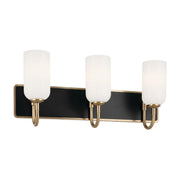Kichler Solia 24 in. 3-Light Vanity, Champagne Bronze with Opal Glass