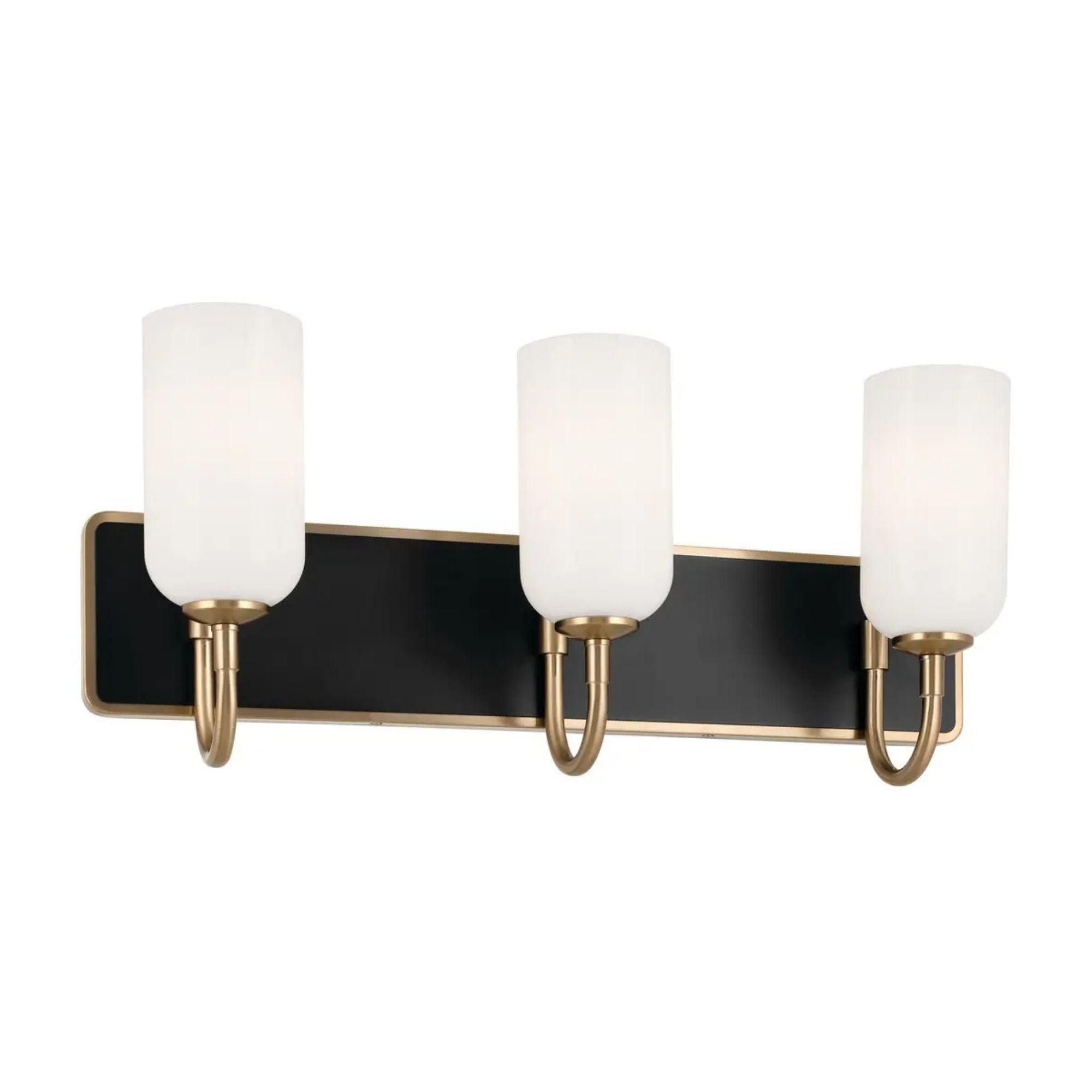 Kichler Solia 24 in. 3-Light Vanity, Champagne Bronze with Opal Glass