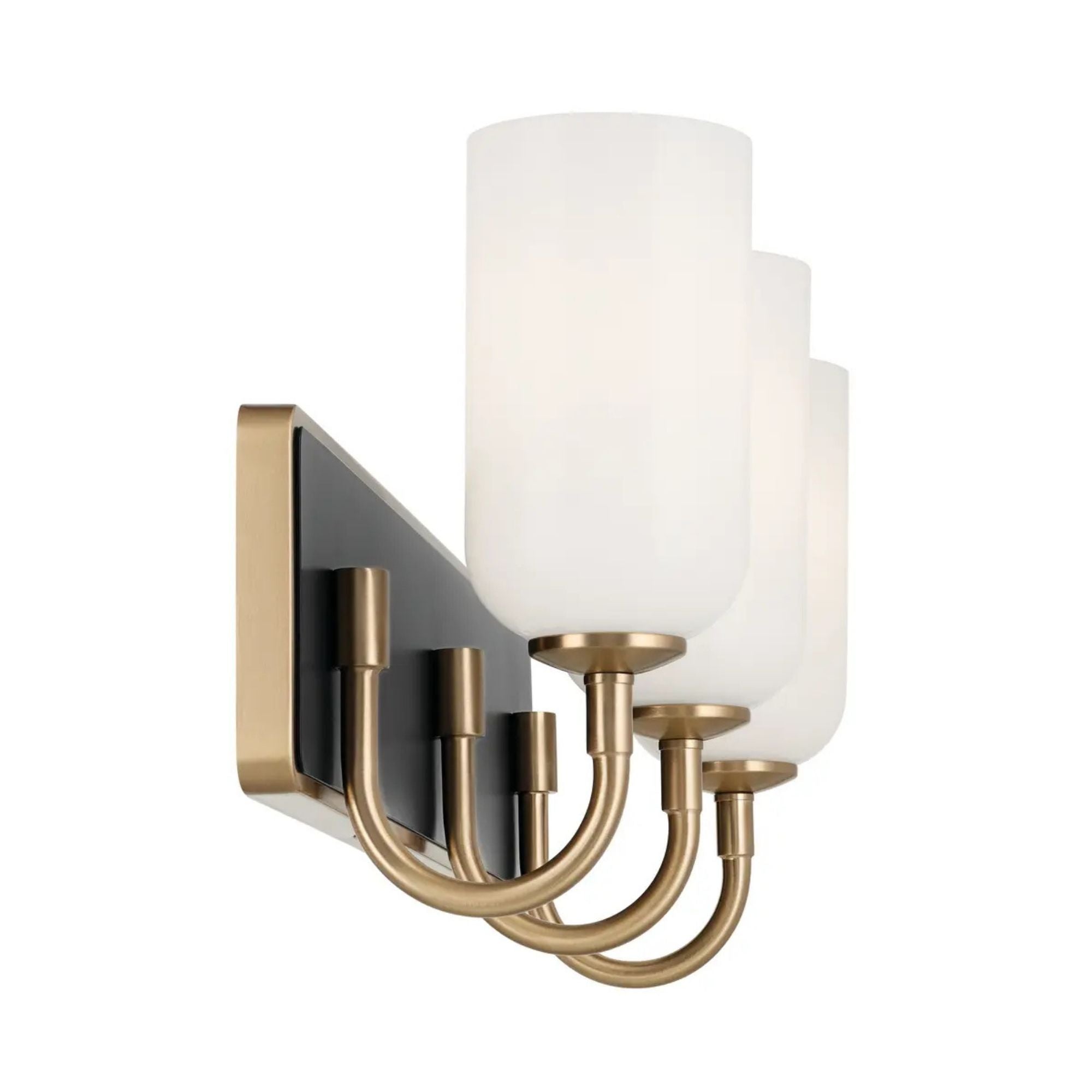 Kichler Solia 24 in. 3-Light Vanity, Champagne Bronze with Opal Glass