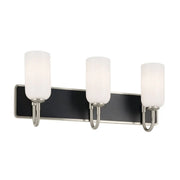 Kichler Solia 24 in. 3-Light Vanity, Brushed Nickel with Opal Glass
