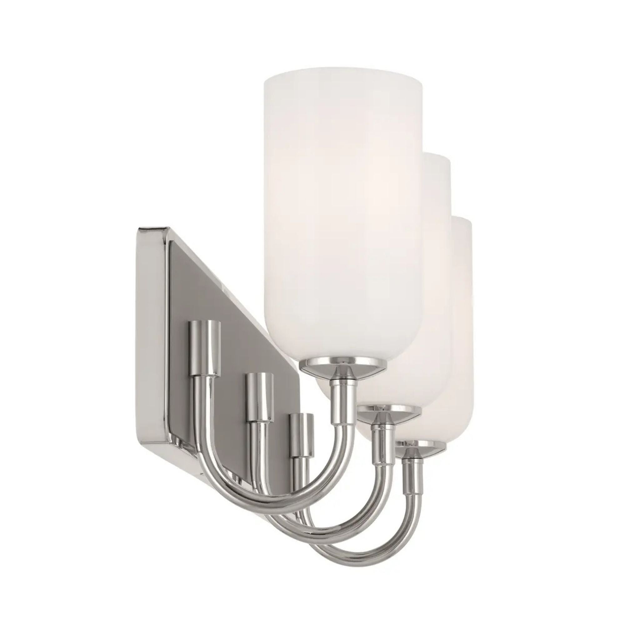 Kichler Solia 24 in. 3-Light Vanity, Polished Nickel with Opal Glass