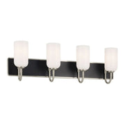 Kichler Solia 32 in. 4-Light Vanity, Brushed Nickel with Opal Glass