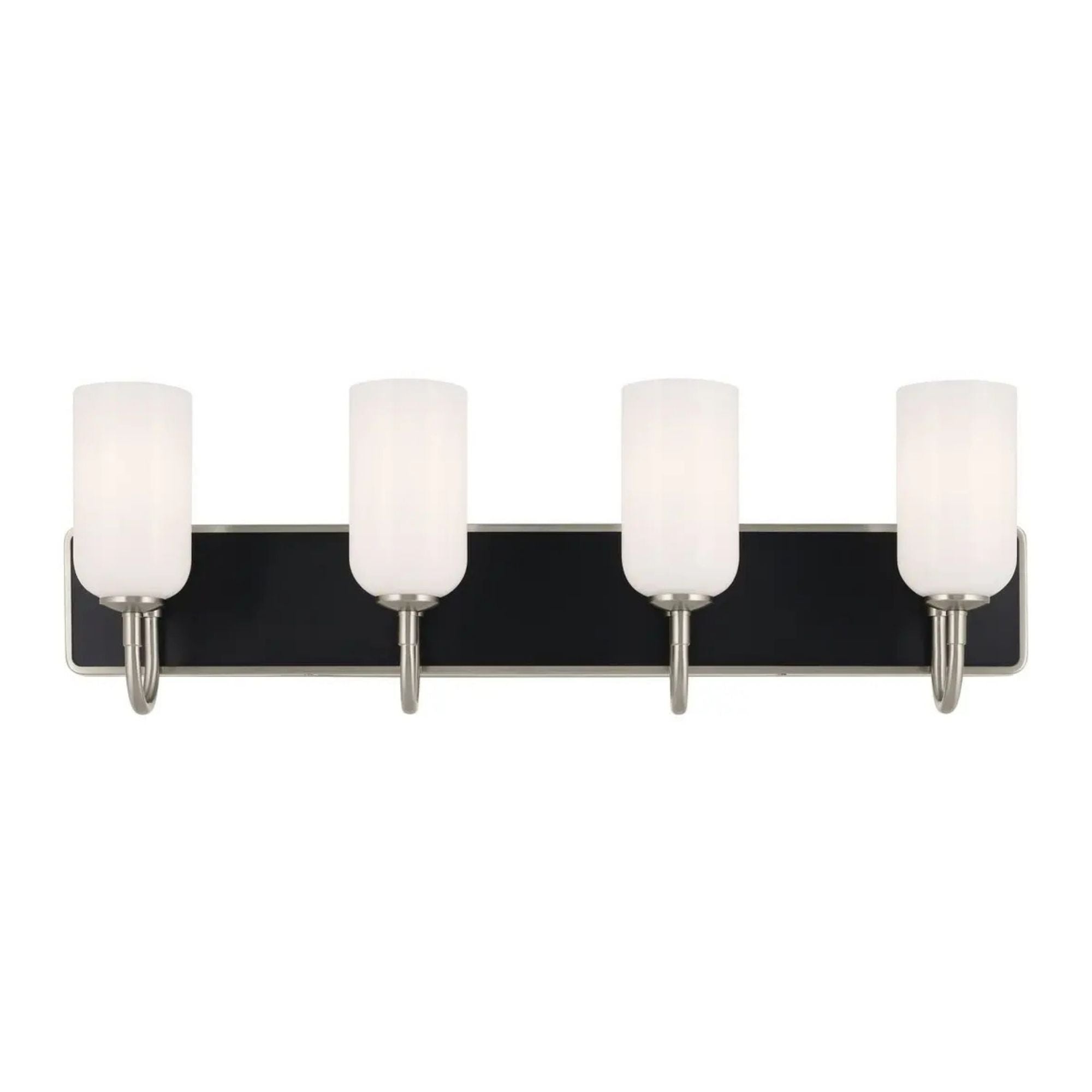 Kichler Solia 32 in. 4-Light Vanity, Brushed Nickel with Opal Glass
