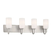 Kichler Solia 32 in. 4-Light Vanity, Polished Nickel with Opal Glass