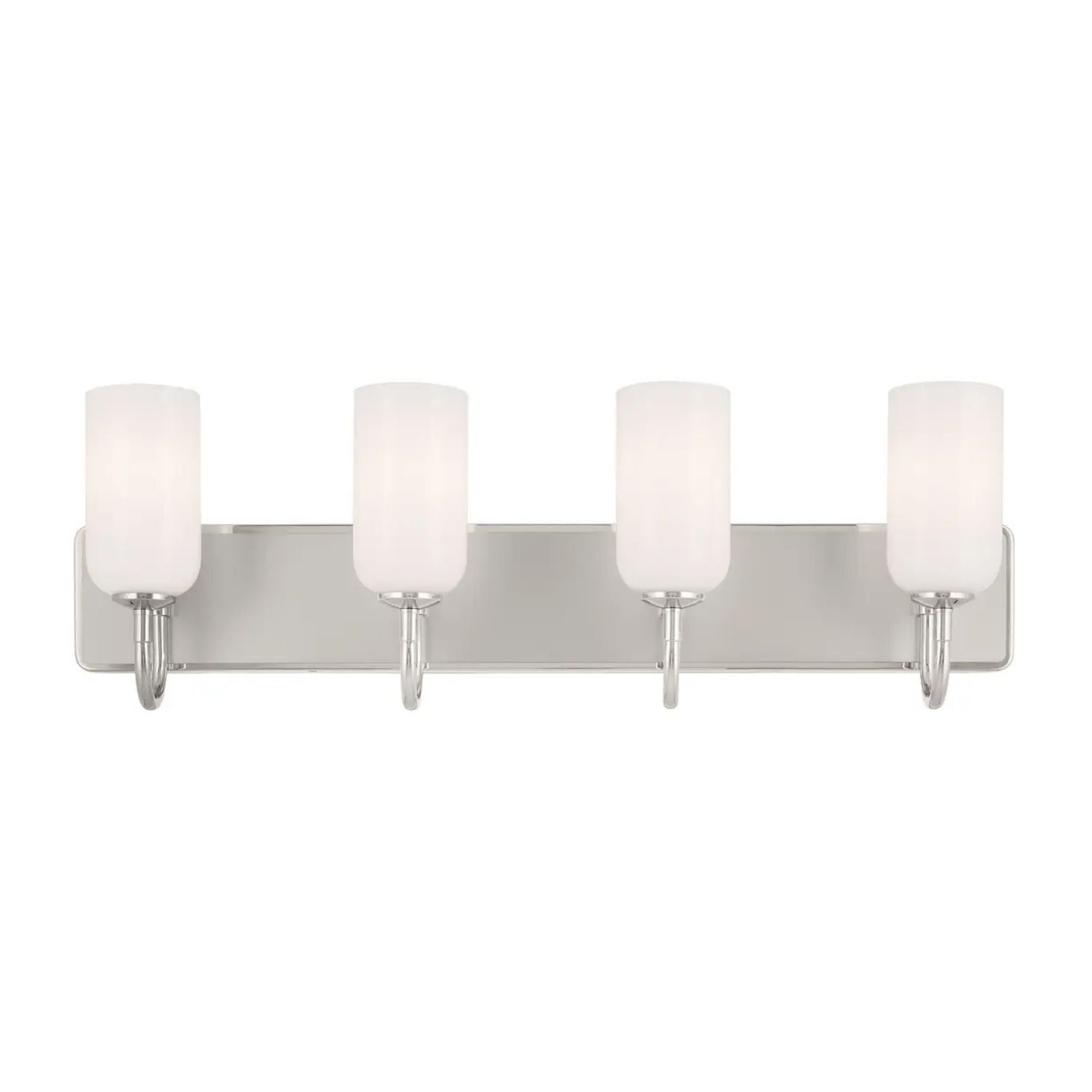 Kichler Solia 32 in. 4-Light Vanity, Polished Nickel with Opal Glass