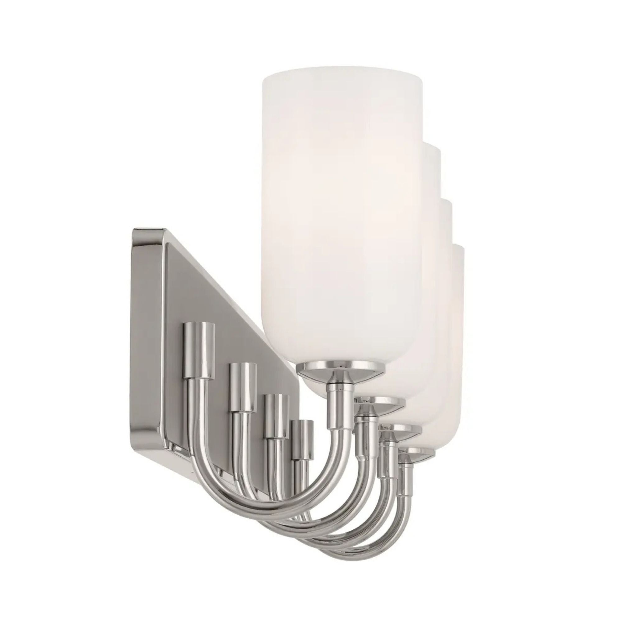 Kichler Solia 32 in. 4-Light Vanity, Polished Nickel with Opal Glass