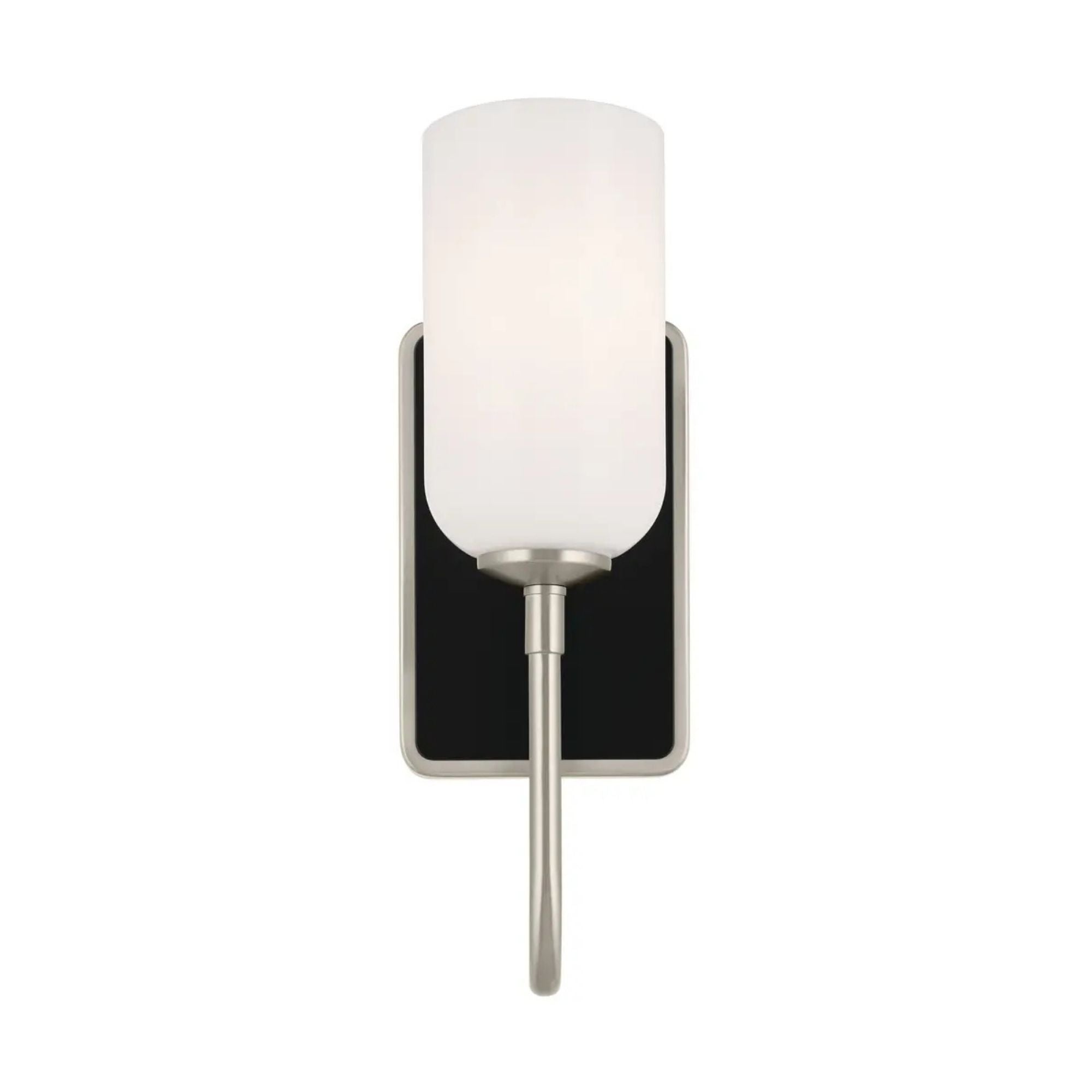 Kichler Solia 13.5 in. Wall Sconce, Brushed Nickel with Opal Glass
